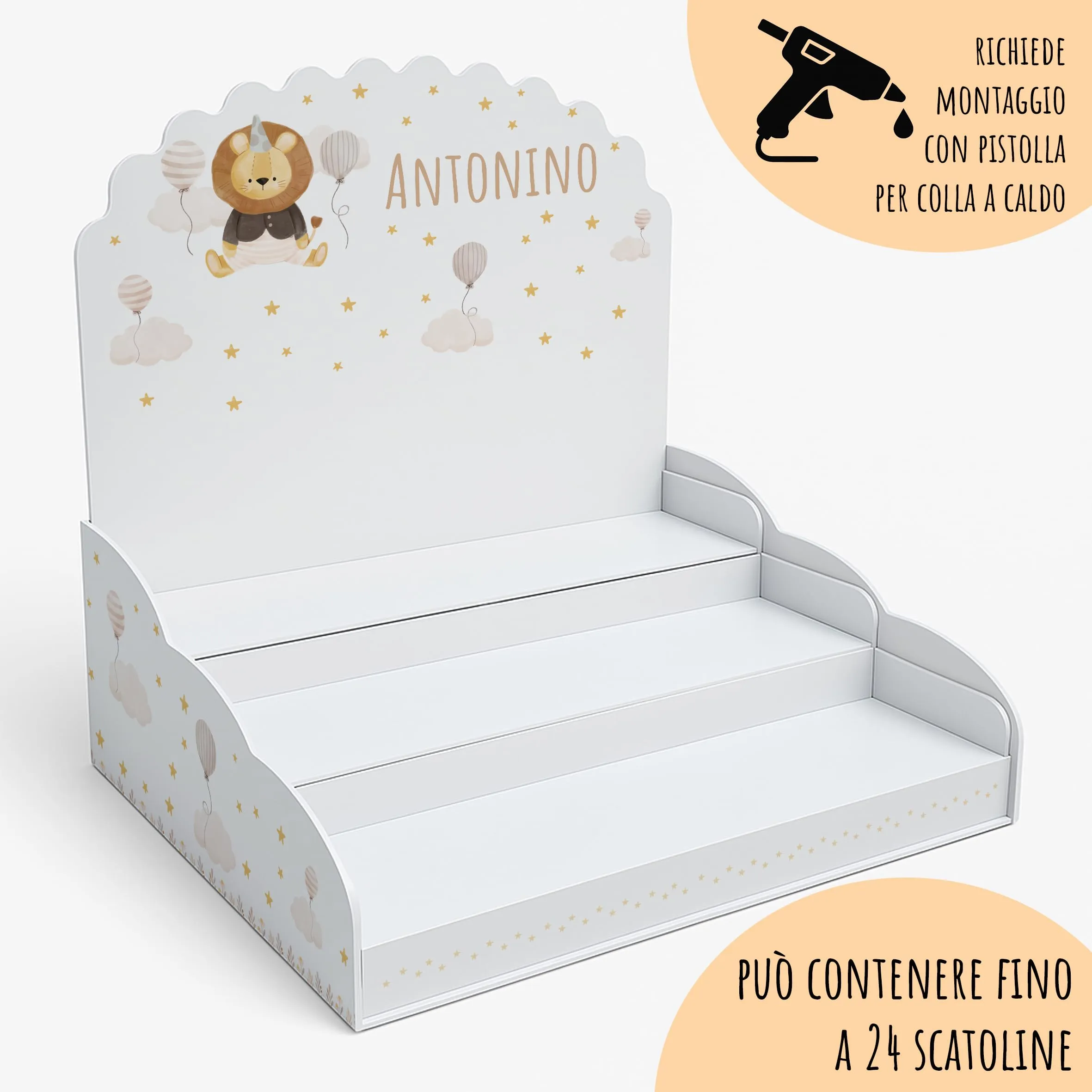 PV Grafik Set da 16 Scatoline Portaconfetti Battesimo e Nascita Bimbo e Bambina NICA 43 - immagine 3