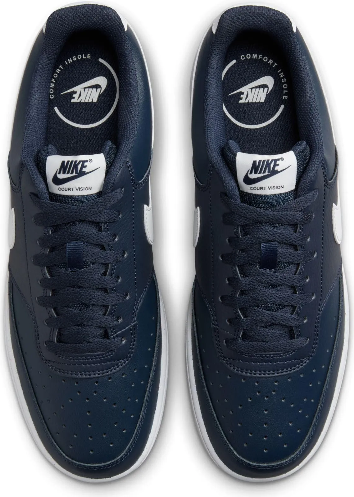 Nike Sportswear Court Vision Lo Obsidian/Summit White-Gum Light Brown FZ5547-400 - immagine 4