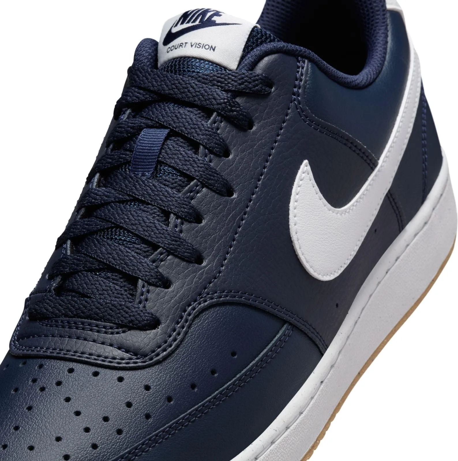 Nike Sportswear Court Vision Lo Obsidian/Summit White-Gum Light Brown FZ5547-400 - immagine 6