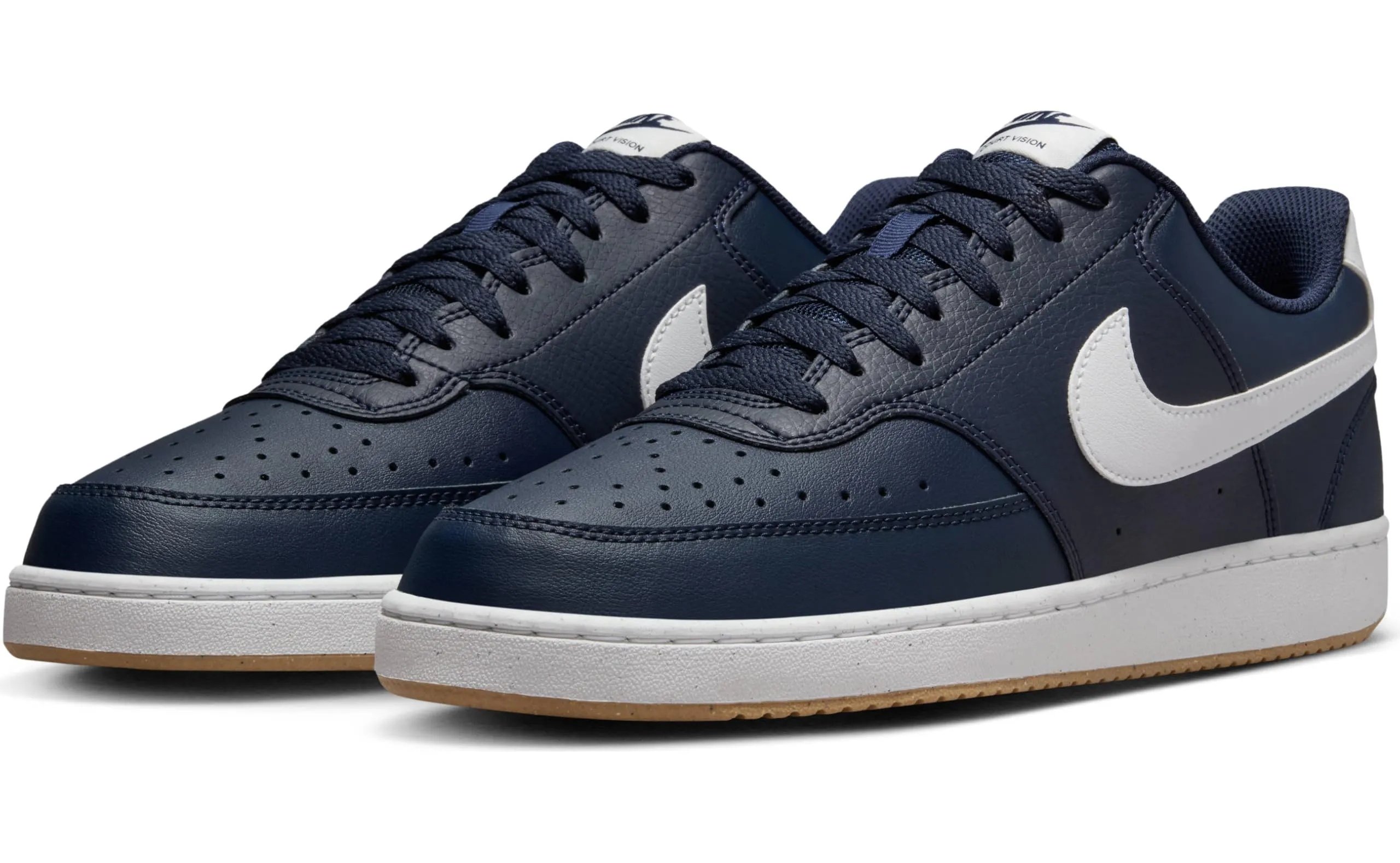 Nike Sportswear Court Vision Lo Obsidian/Summit White-Gum Light Brown FZ5547-400 - immagine 9