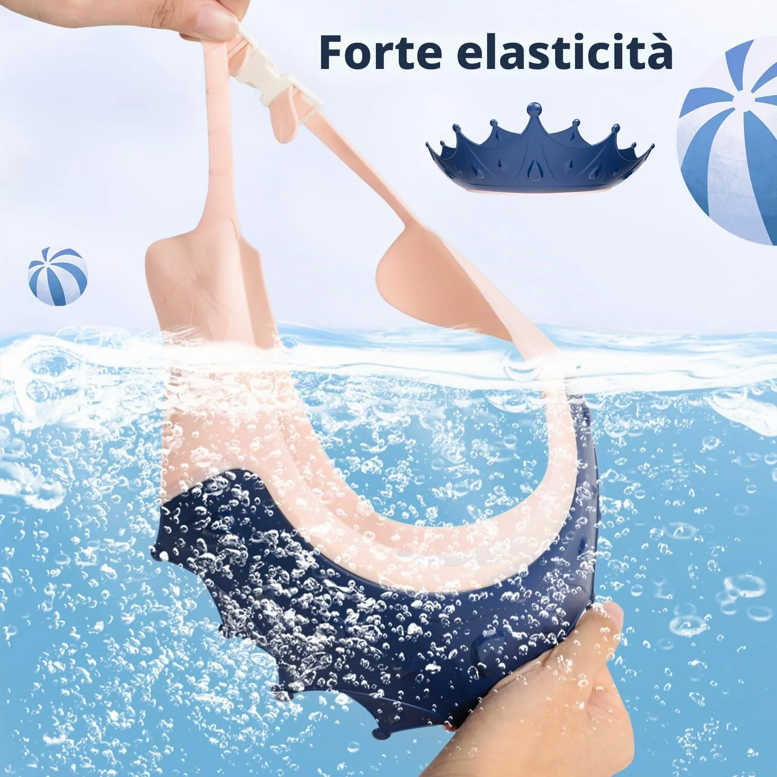 Romon Cappello Doccia per Bambini Regolabile (Blu) - immagine 5
