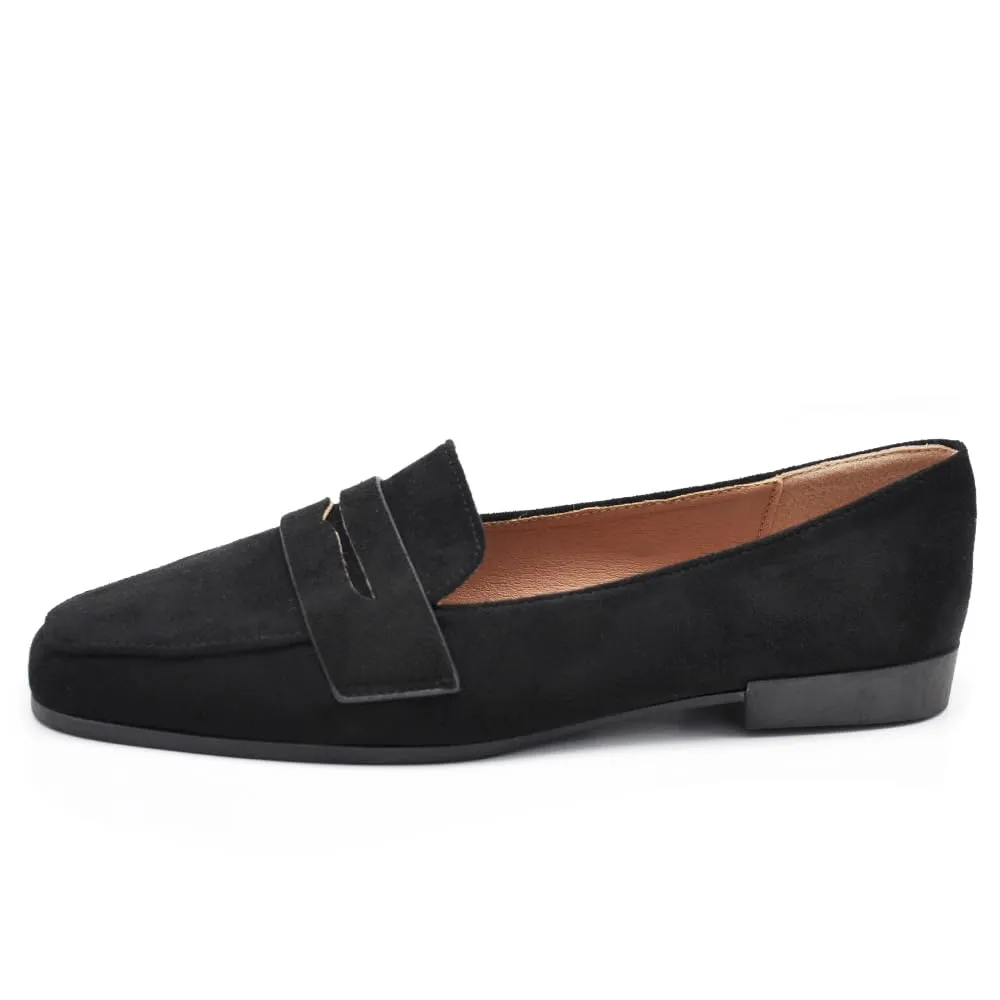 IF Mocassini Slip On Loafers Donna Camoscio Nero J20066 36 EU - immagine 3
