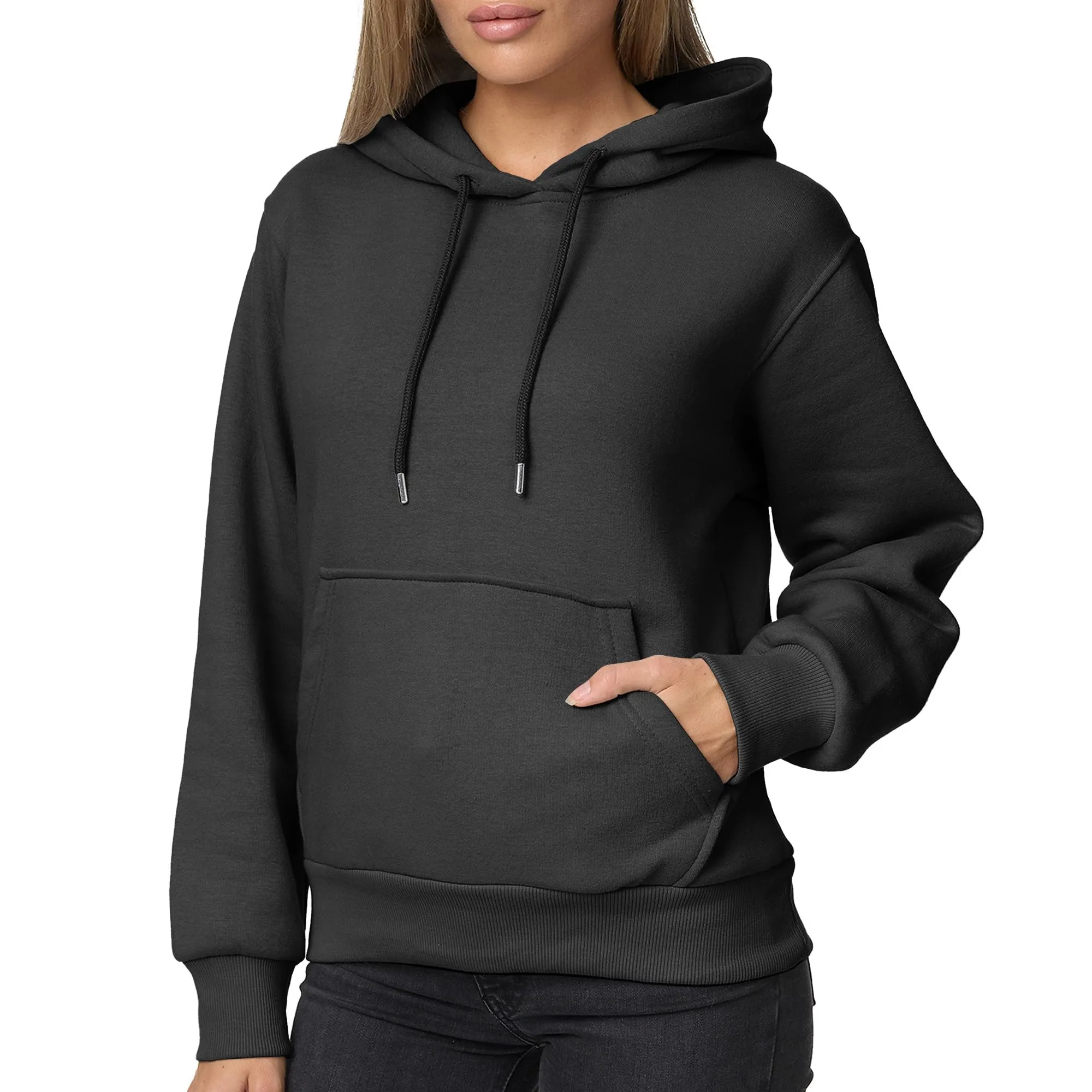 Smith & Solo Hoodie Donna Felpa con Cappuccio Cotone - immagine 6