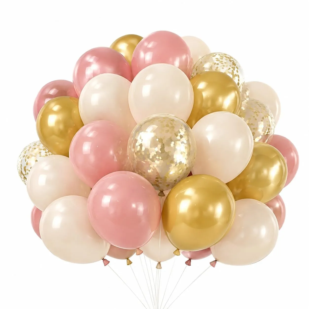 Balloon Garland Set di Palloncini Oro Rosa Beige e Albicocca, 62 Pezzi 12 Pollici - immagine 1
