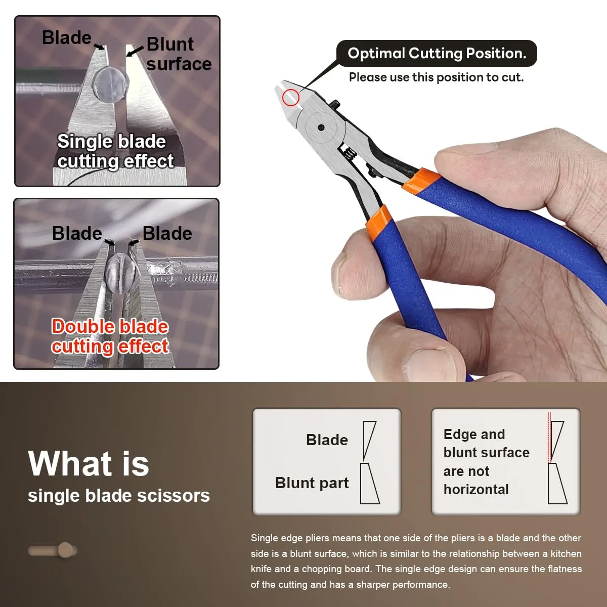stedi Tronchese per Tagliabuglio MS-110, Lama Singola e Molla Rigida Ultrasottile - immagine 4