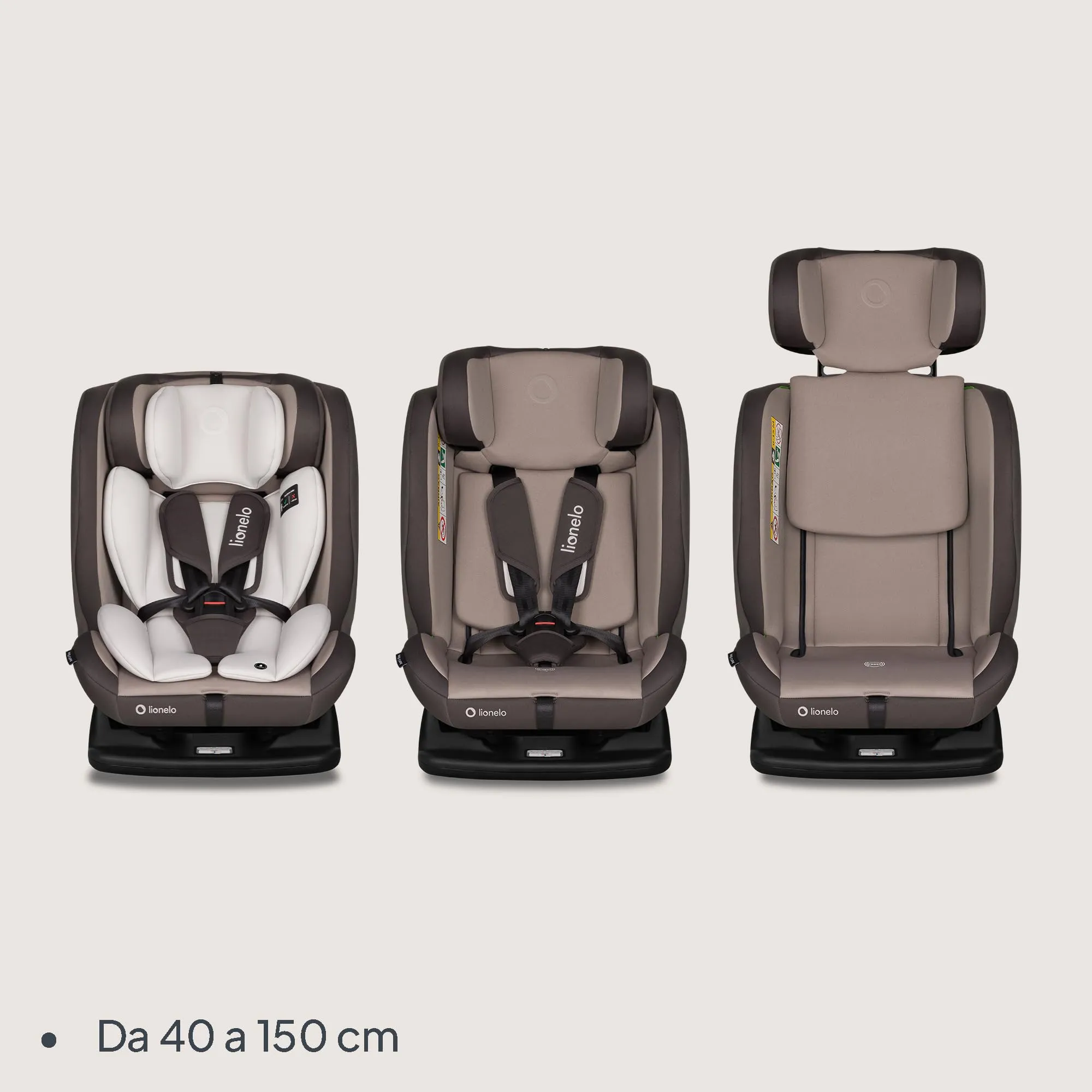 Lionelo Aart i-Size Seggiolino Auto Bambini 0-12 anni R129 - immagine 2