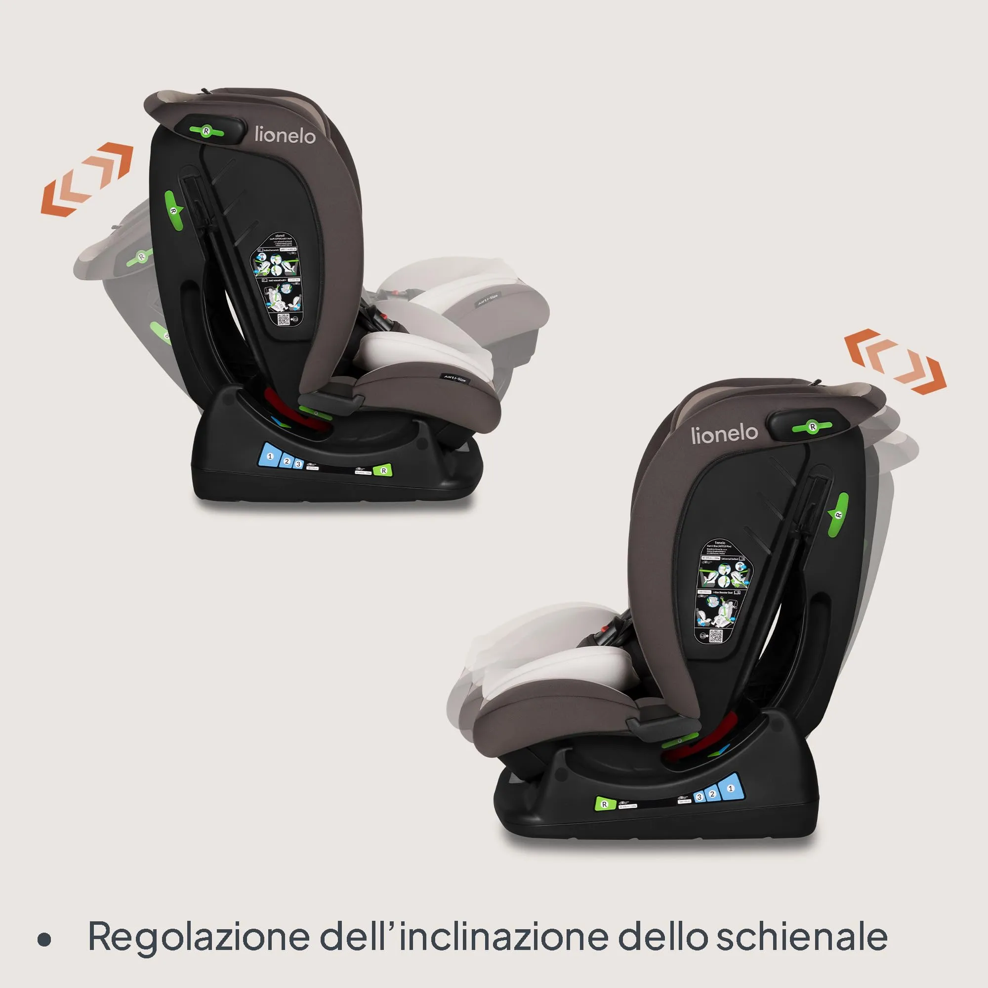 Lionelo Aart i-Size Seggiolino Auto Bambini 0-12 anni R129 - immagine 6