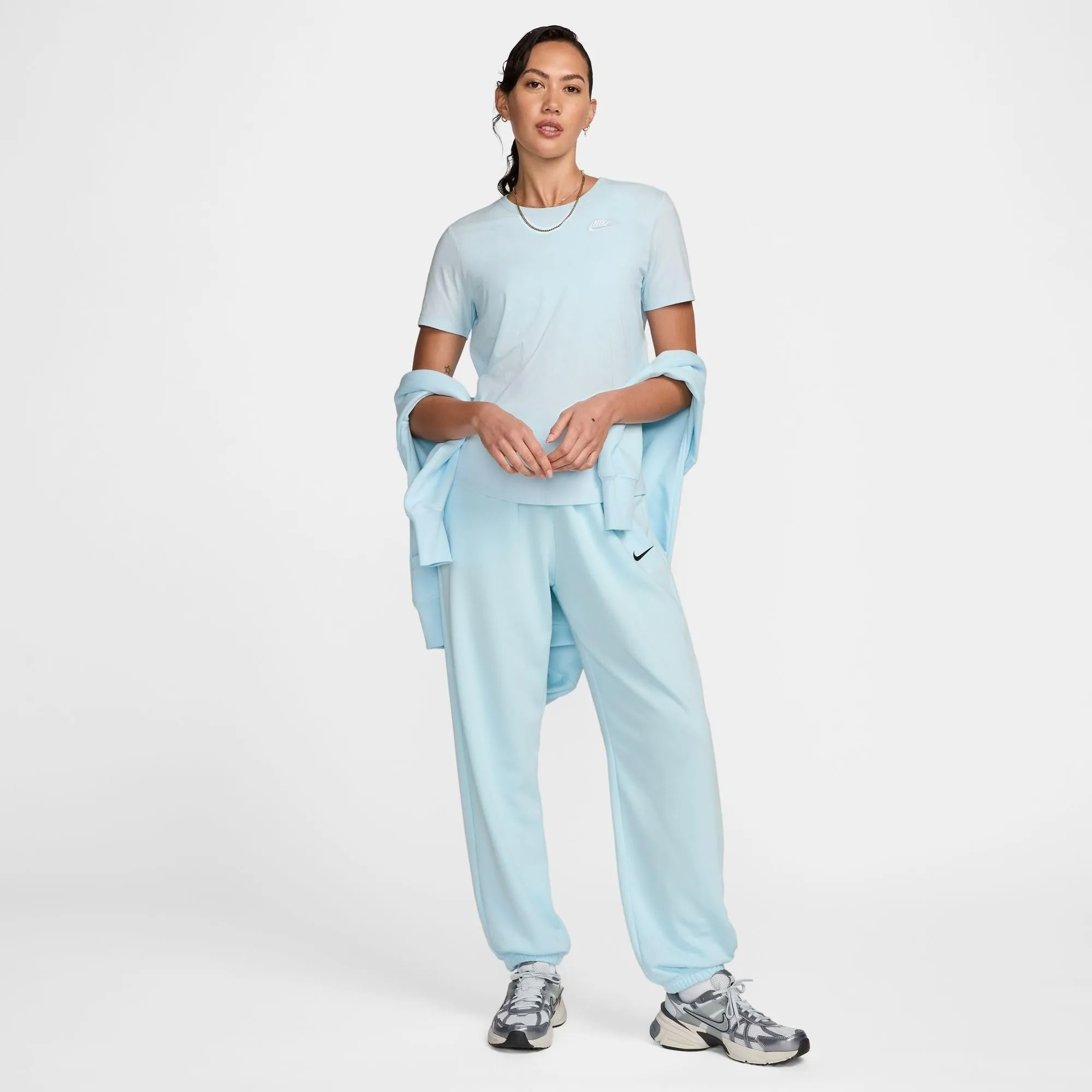 Nike NSW Club SS Tee - Glacier Blue/White, DX7902-474, L - immagine 4