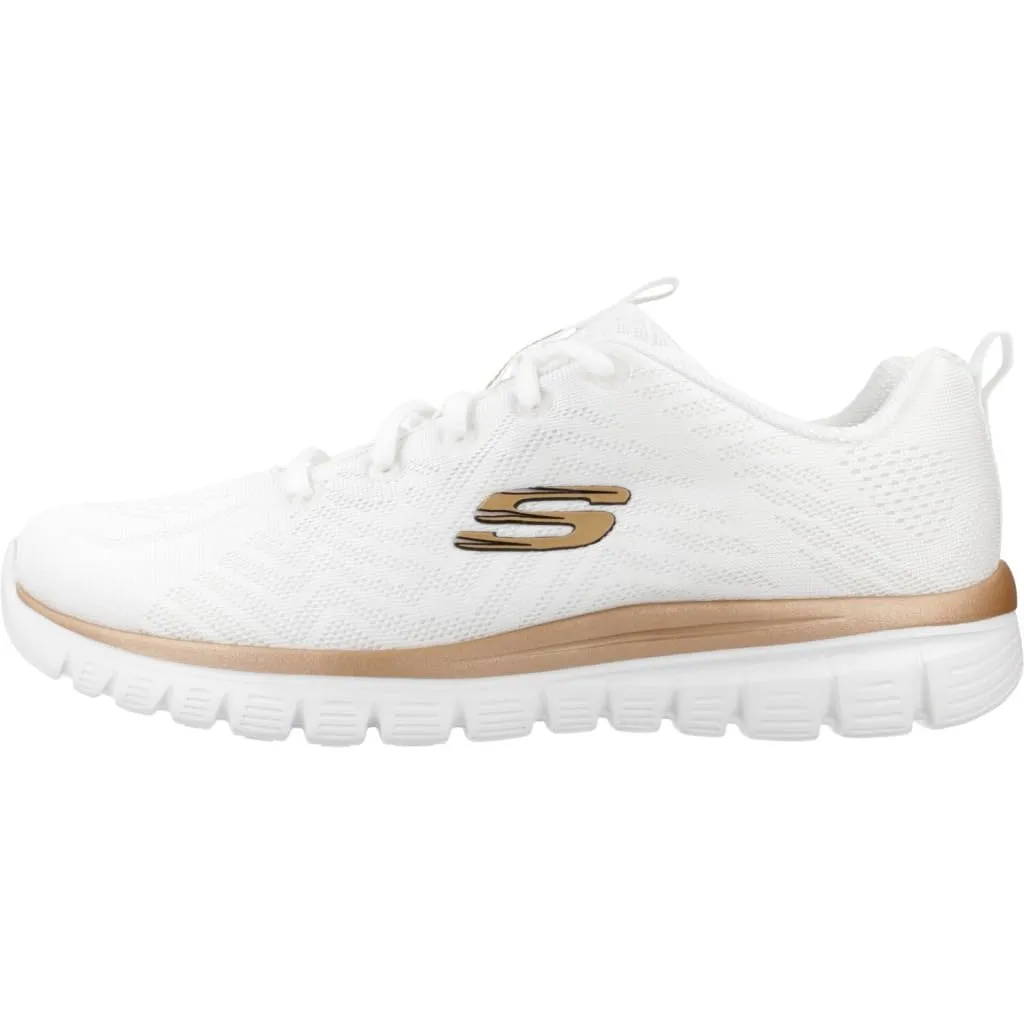 Skechers Graceful Get Connected 12615 WTRG Pompa Donna, Bianco, 37 EU - immagine 2