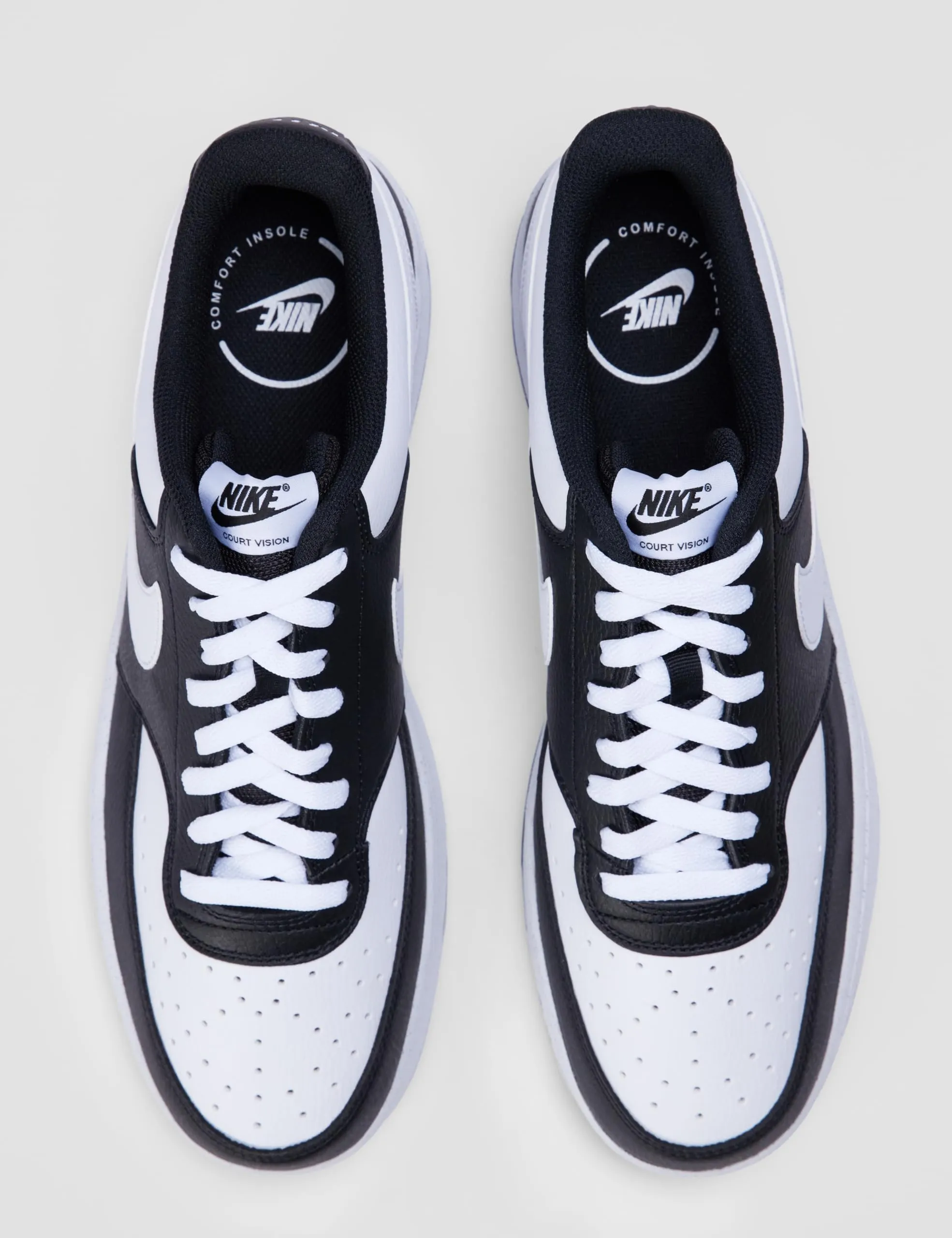 Nike Court Vision Low Sneaker, Black White, 10 UK - immagine 5
