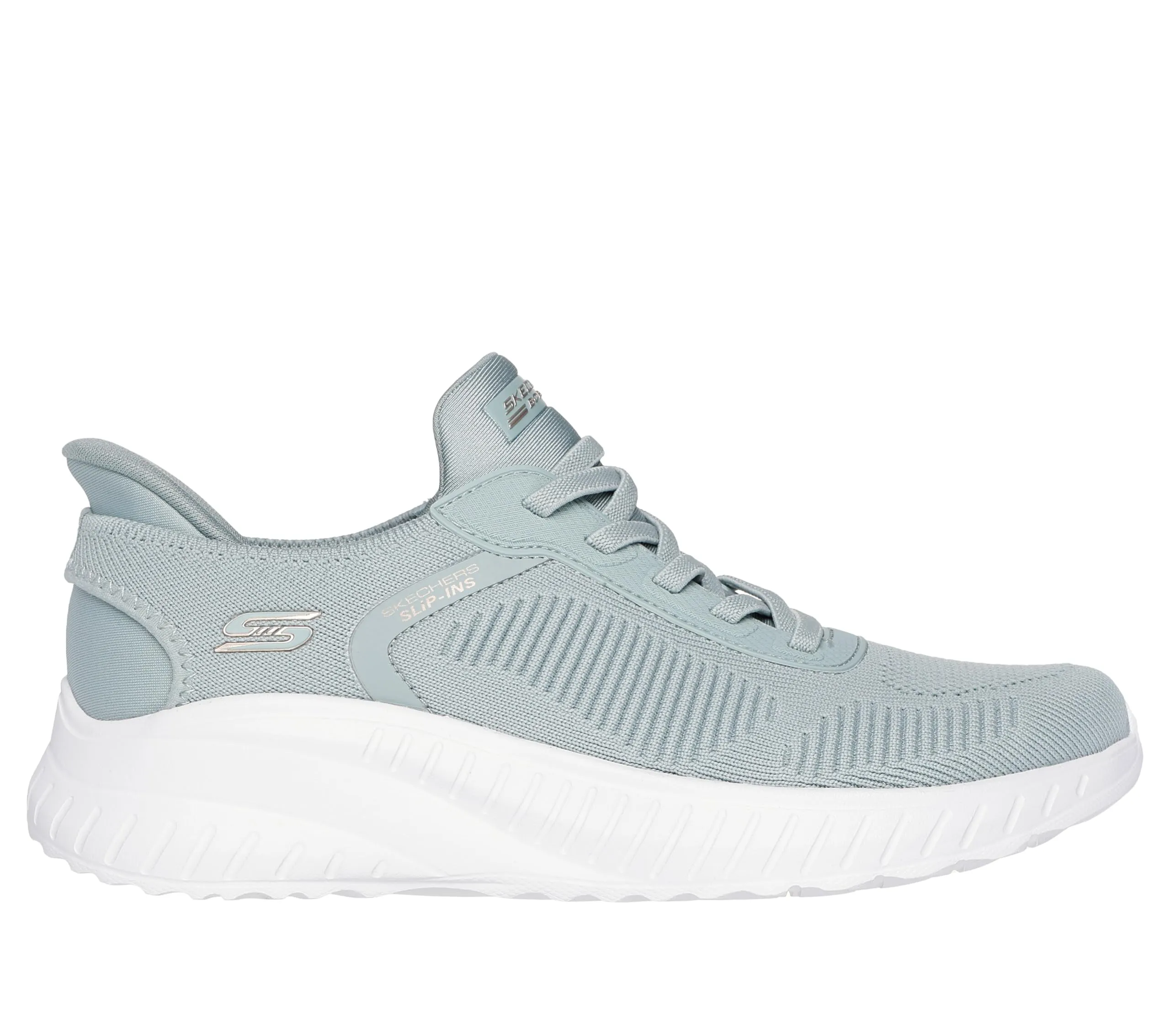 Skechers Bobs Squad Chaos Current Muse Slip-In, Sage Textile, 38.5 EU - immagine 4