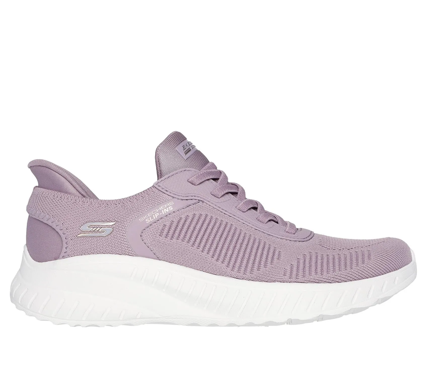 Skechers Bobs Squad Chaos Current Muse Sneaker da Donna, Lavender Textile, 40 EU - immagine 1