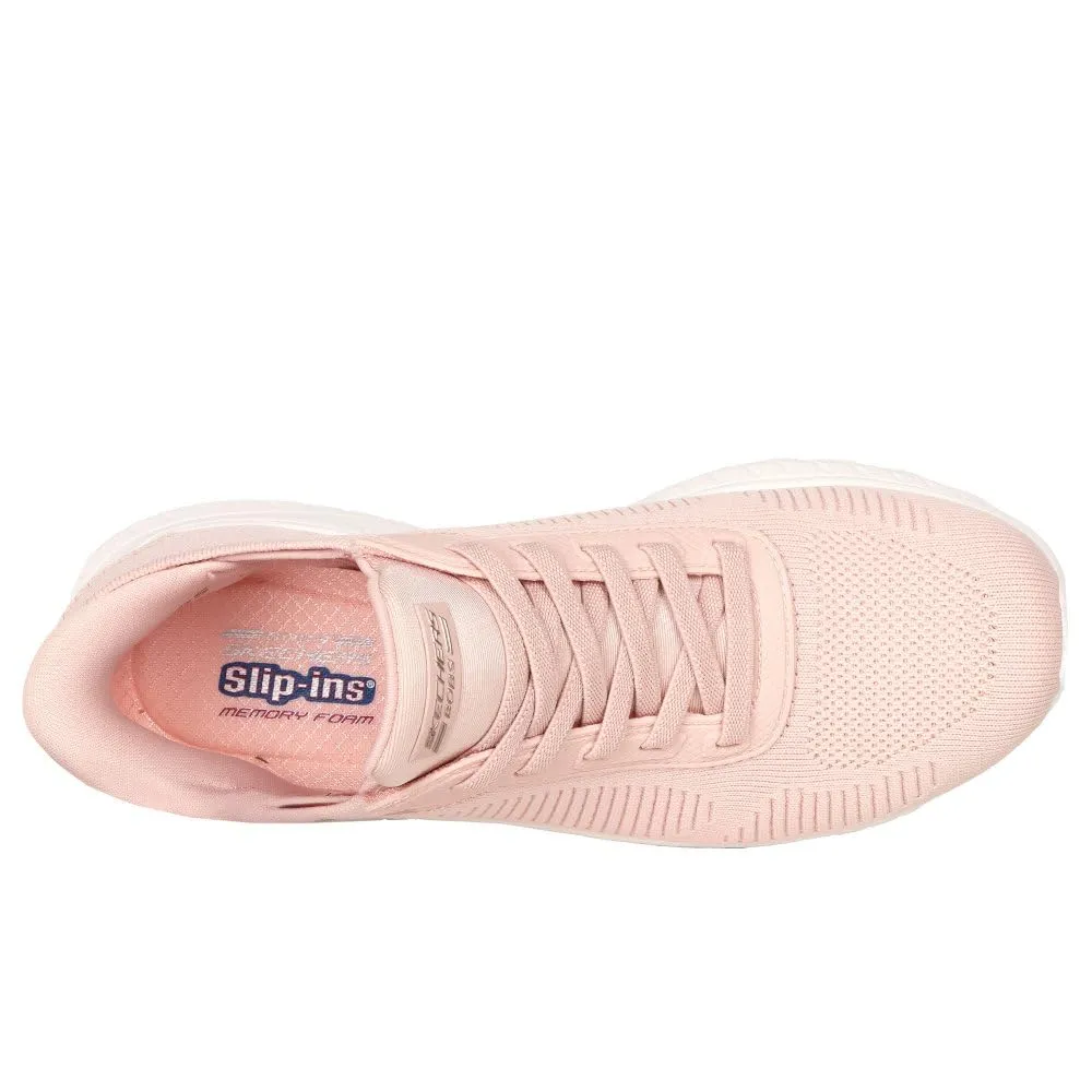 Skechers Women's Bobs Squad Chaos Current Muse Slip-In, Light Pink Textile, 37 EU - immagine 5
