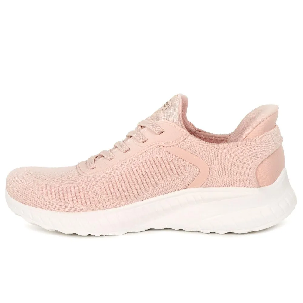 Skechers Bobs Squad Chaos Current Muse Slip-In Allenatrice, Light Pink Textile, 38 EU - immagine 4