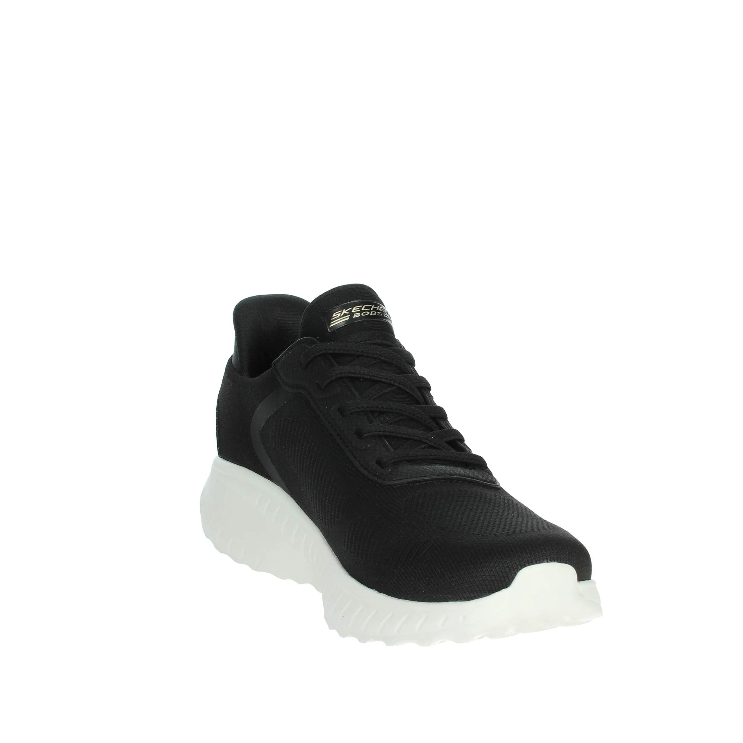 Skechers Women's Bobs Squad Chaos Current Muse Slip-In, Black Textile Trim, 39 EU - immagine 5