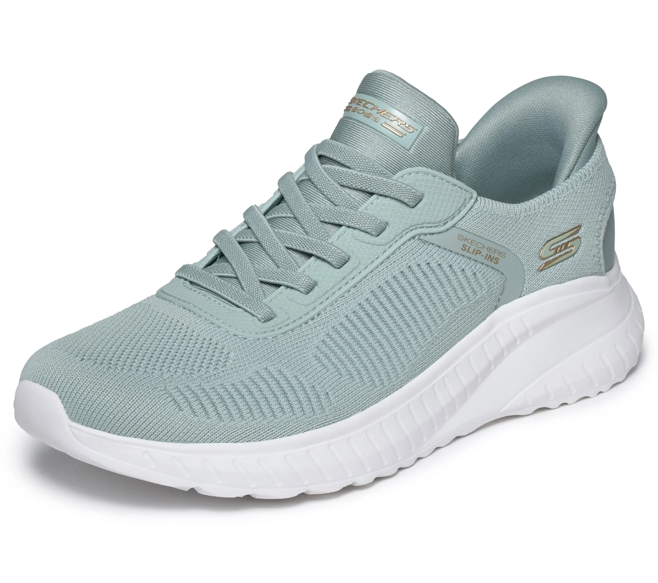 Skechers Bob's Squad Chaos Current Muse Slip-In Allenatrice, Sage Textile, 37.5 EU - immagine 1