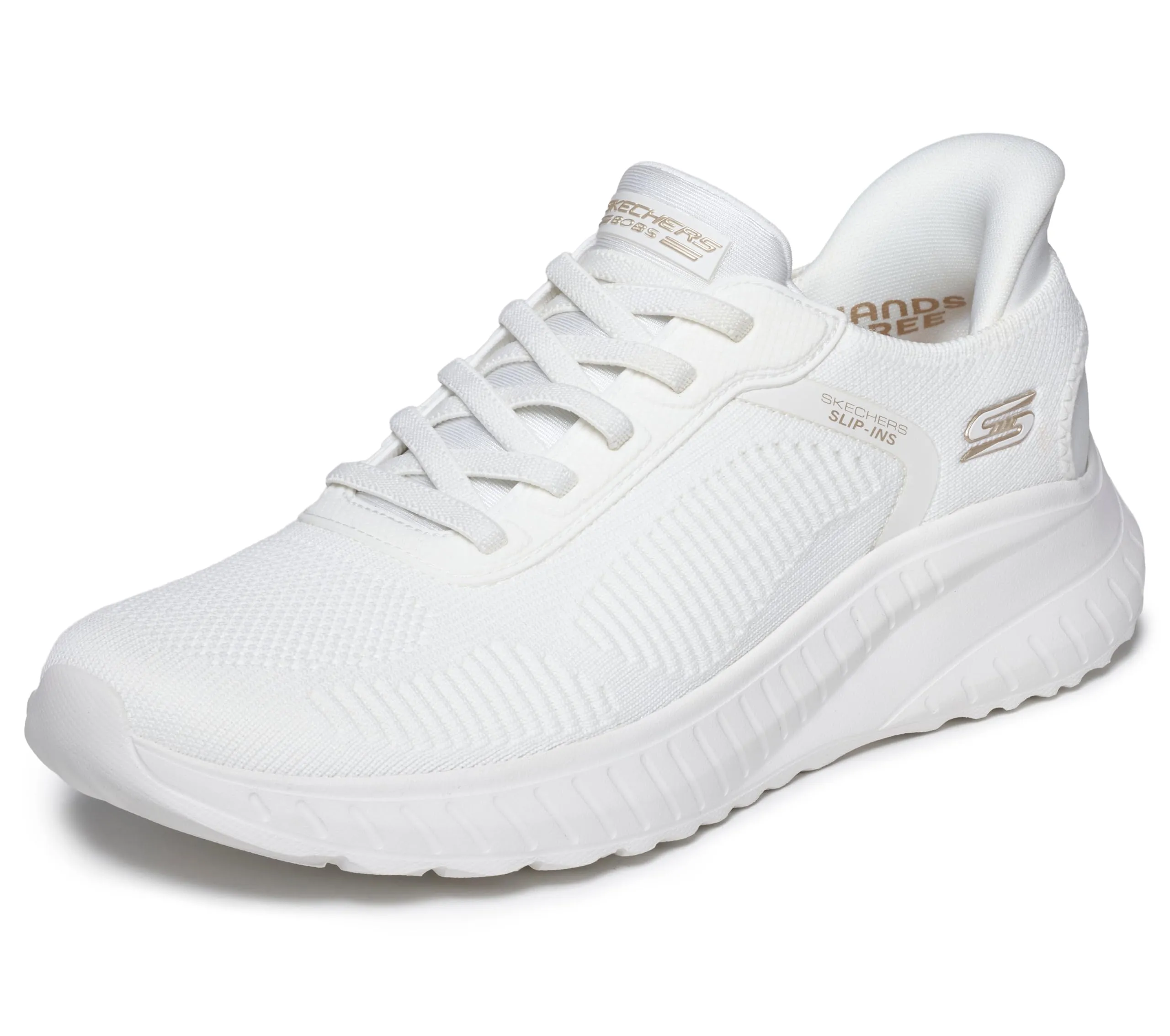 Skechers Bob's Squad Chaos Current Muse Slip-In, Off White Textile, 35 EU Large - immagine 1