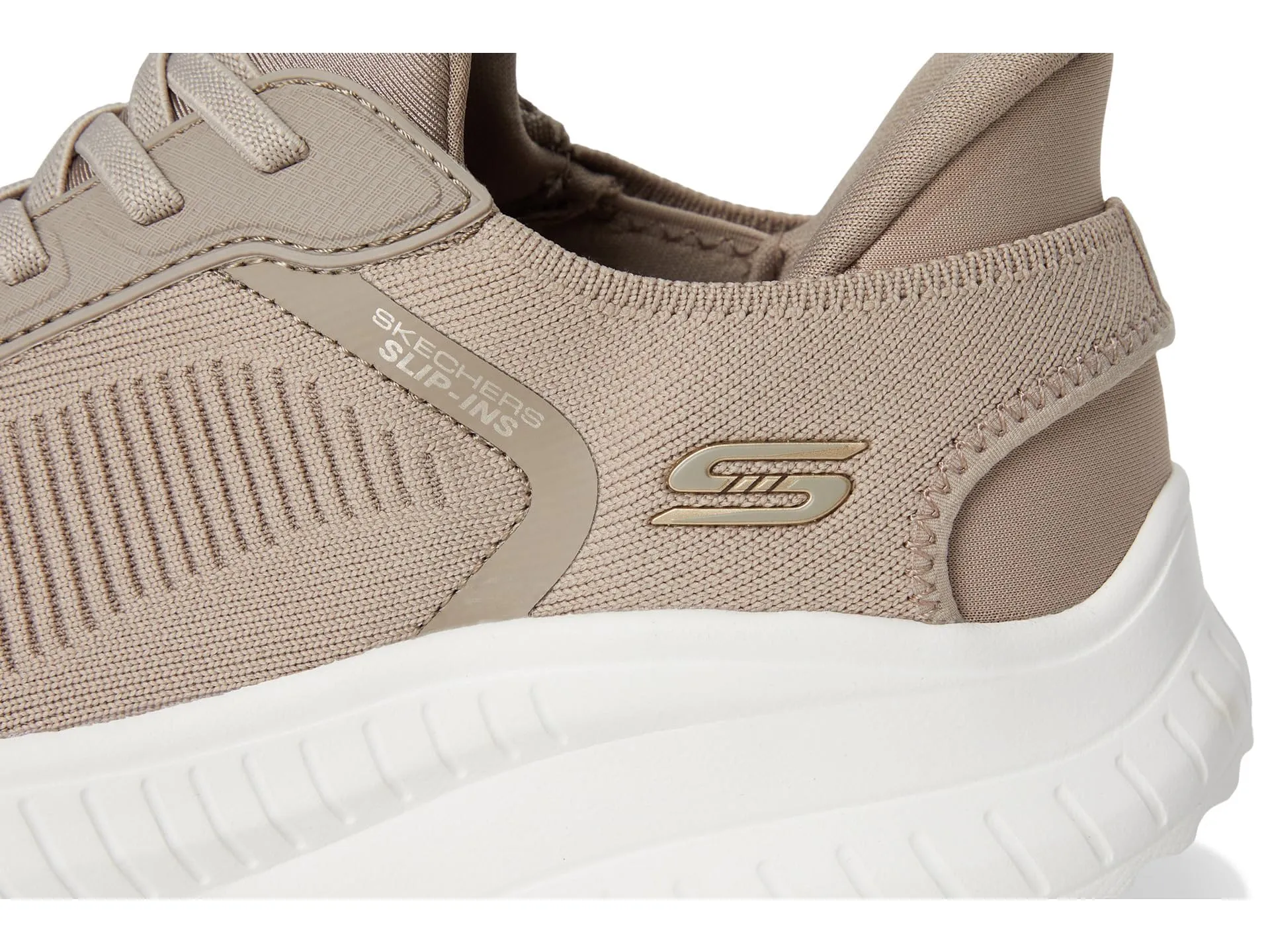 Skechers Bobs Squad Chaos-Current Muse Slip-ins, Taupe, 7 Wide - immagine 7