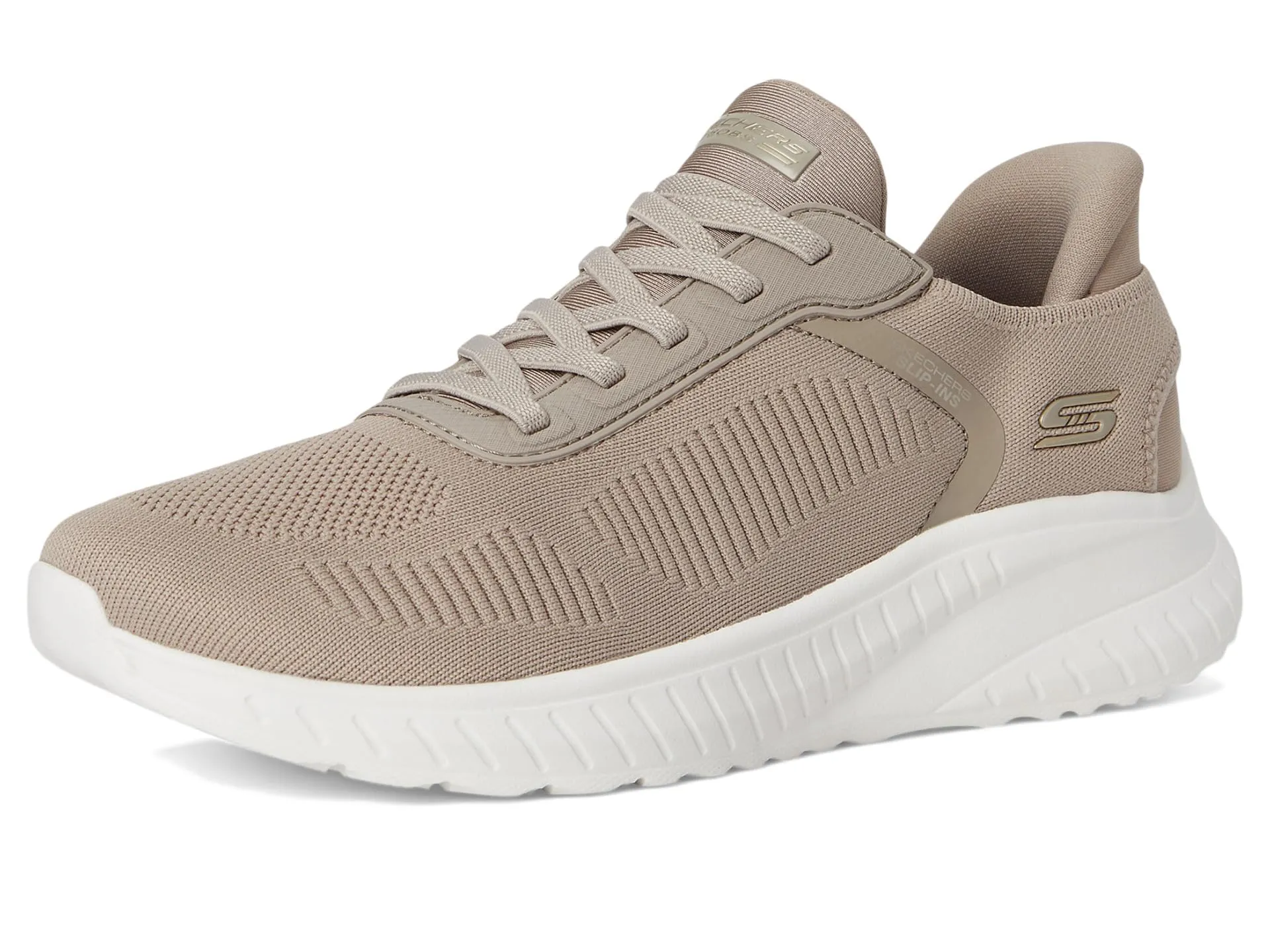 Skechers Bobs Squad Chaos-Current Muse Slip-ins, Taupe, 7 Wide - immagine 8