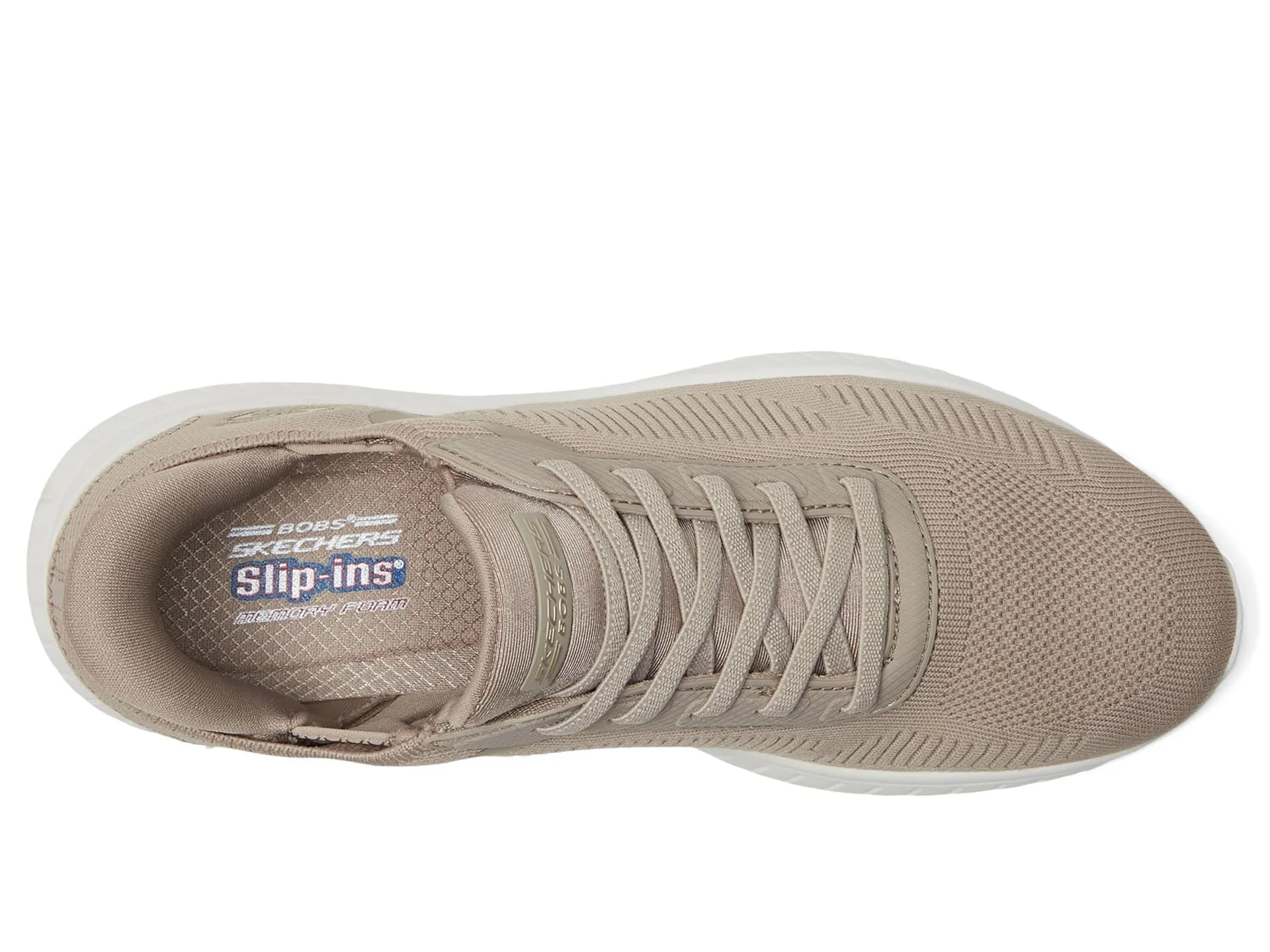 Skechers Bobs Squad Chaos-Current Muse Slip-ins Women's, Taupe, 6 Wide - immagine 3
