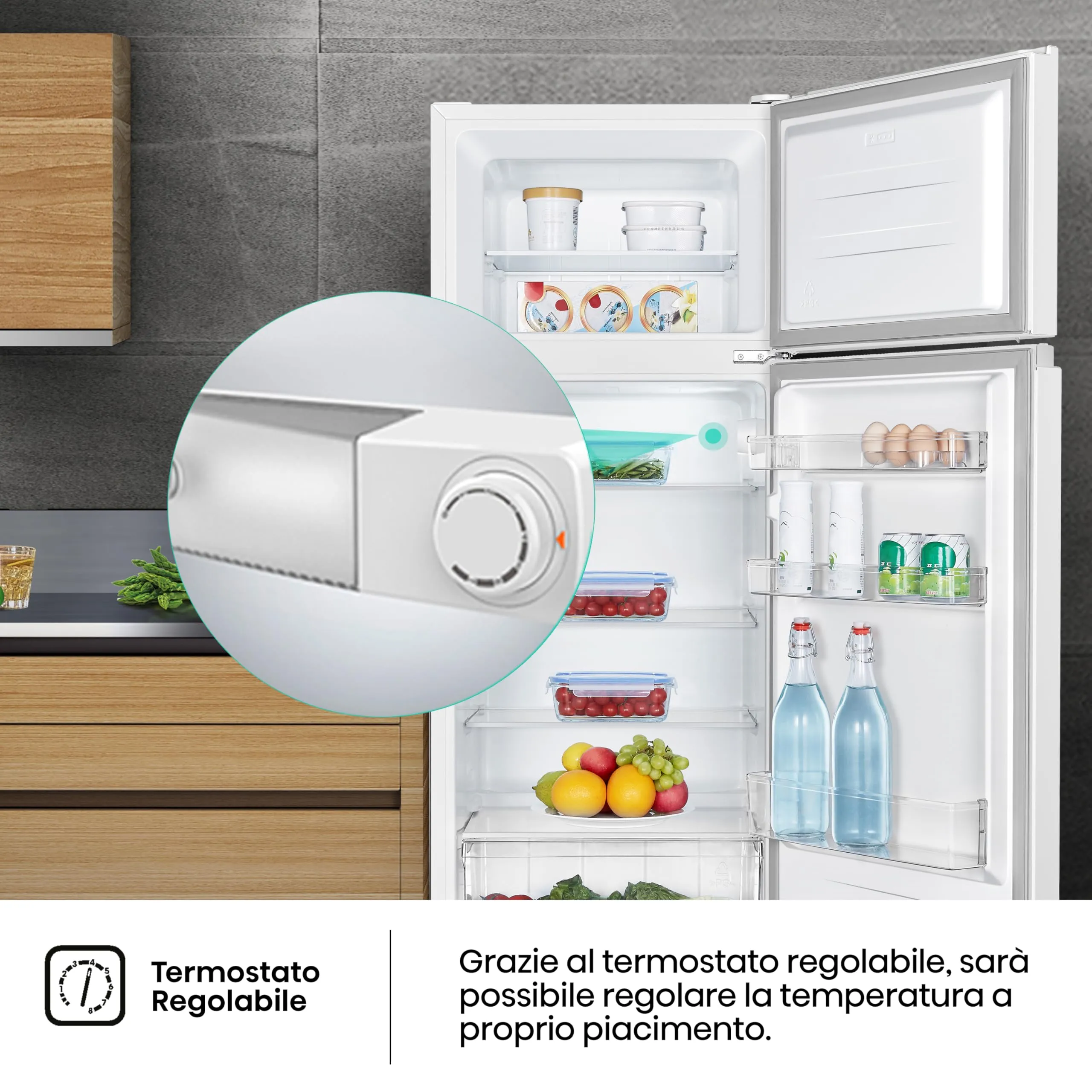 Hisense MTM55205E Frigorifero Doppia Porta, 206 L, Bianco - immagine 5
