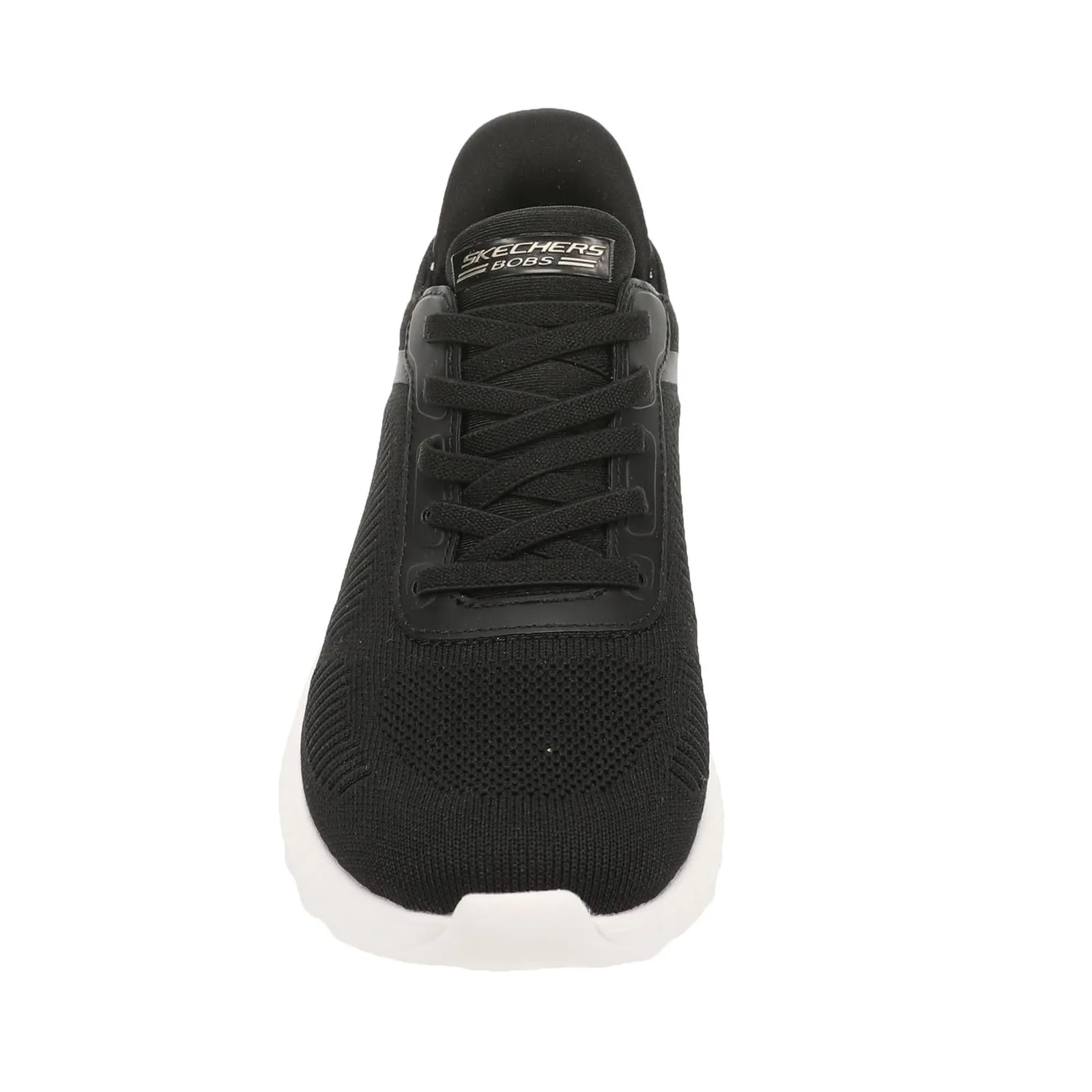 Skechers Bobs Squad Chaos-Current Muse Hands Free Slip-ins, Nero/Bianco, 35.5 EU Larga - immagine 5