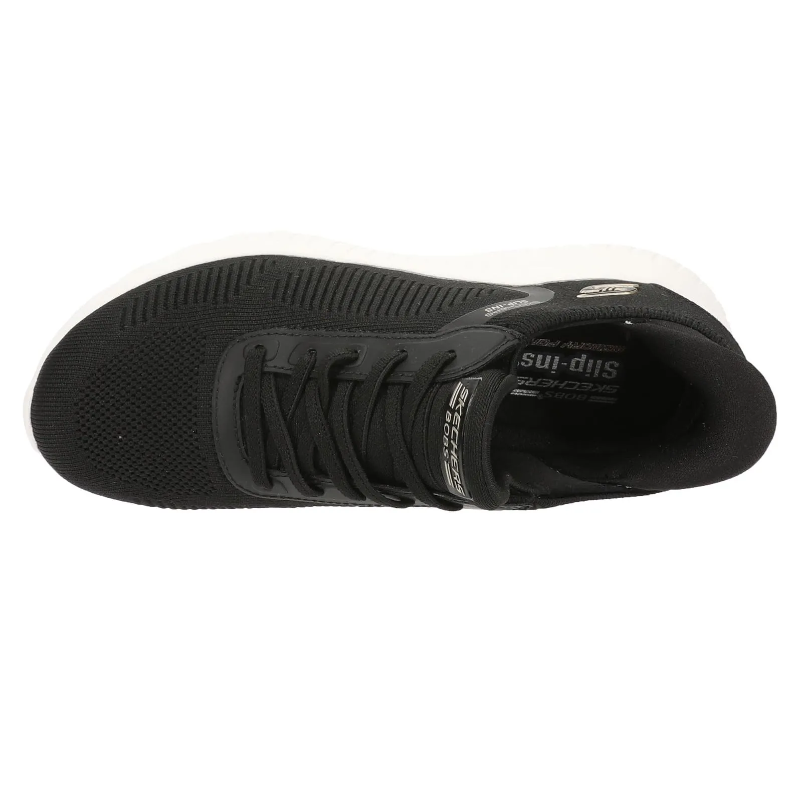 Skechers Hands Free Slip-ins Bobs Squad Chaos-Current Muse Sneaker, Nero/Bianco - immagine 2