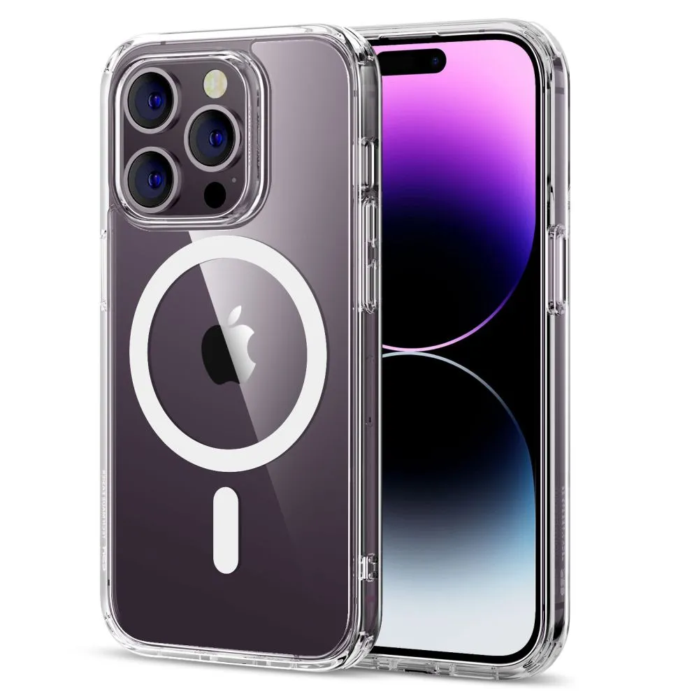 ESR Classic Hybrid Cover per iPhone 14 Pro, Trasparente - immagine 1