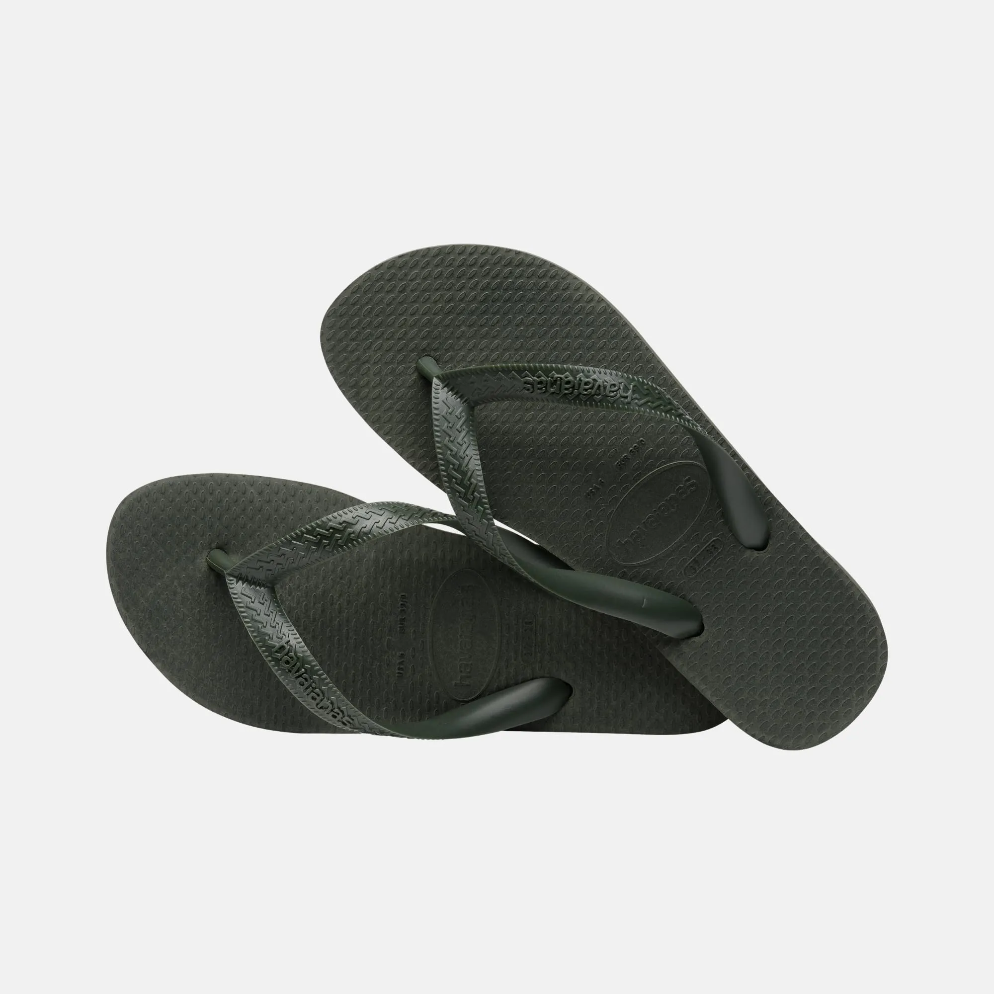 Havaianas Top Color Unisex Adult Flip Flops - Green Olive, 45 EU - immagine 4