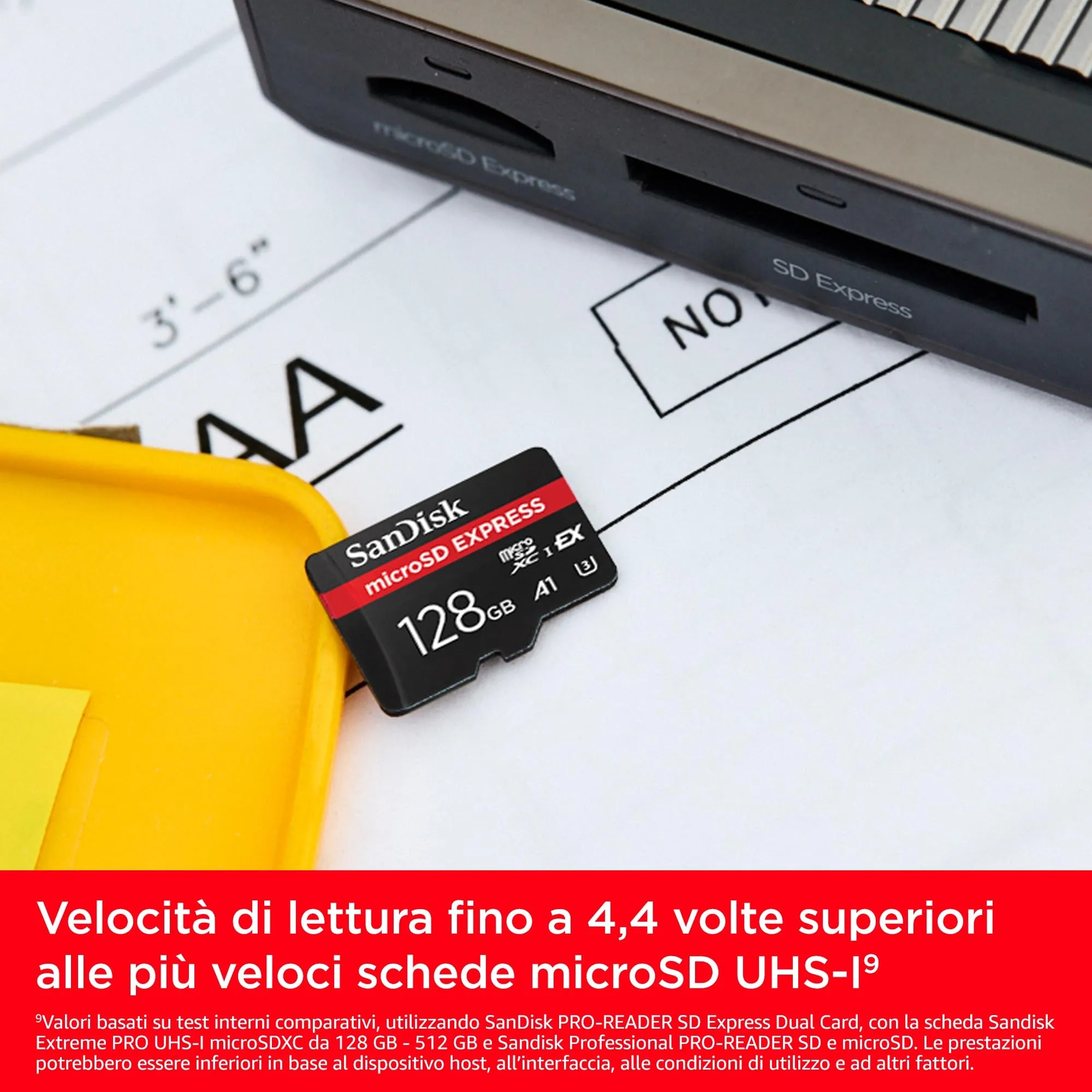 SanDisk microSD Express 128 GB (U3, C10) - immagine 3