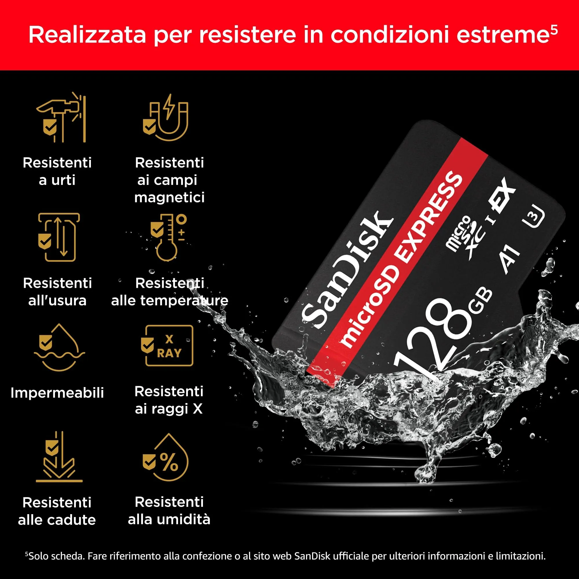 SanDisk microSD Express 128 GB (U3, C10) - immagine 5