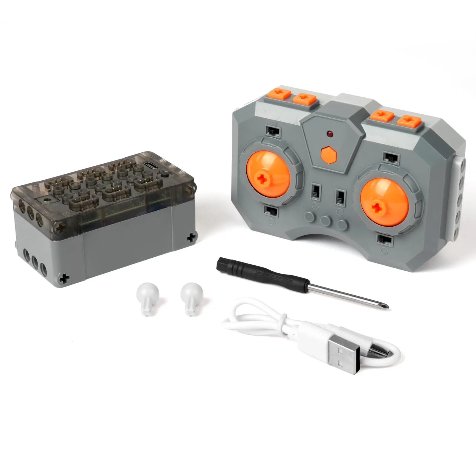 HOTUT Power Functions Kit, Remote Control Motor Set with Battery Case and Receiver, Adjustable Speed - immagine 1