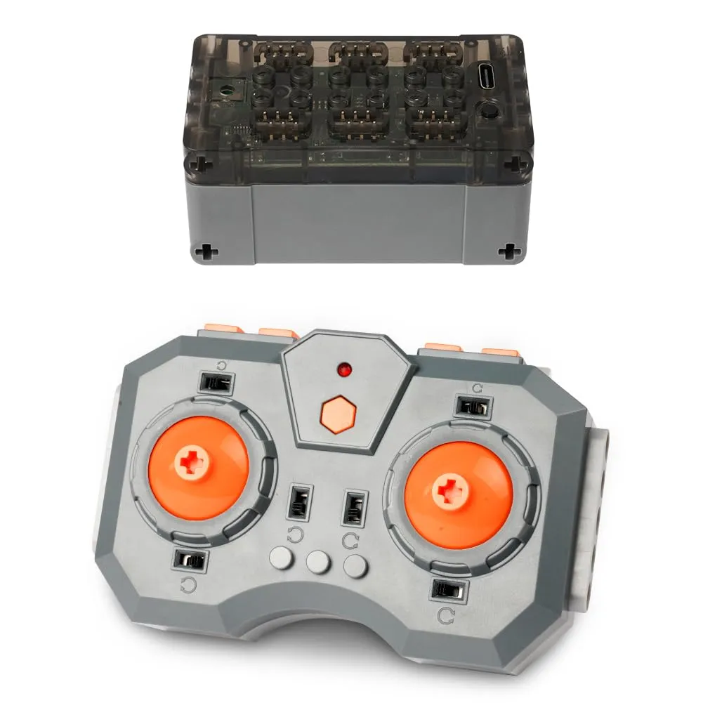 HOTUT Power Functions Kit, Remote Control Motor Set with Battery Case and Receiver, Adjustable Speed - immagine 4