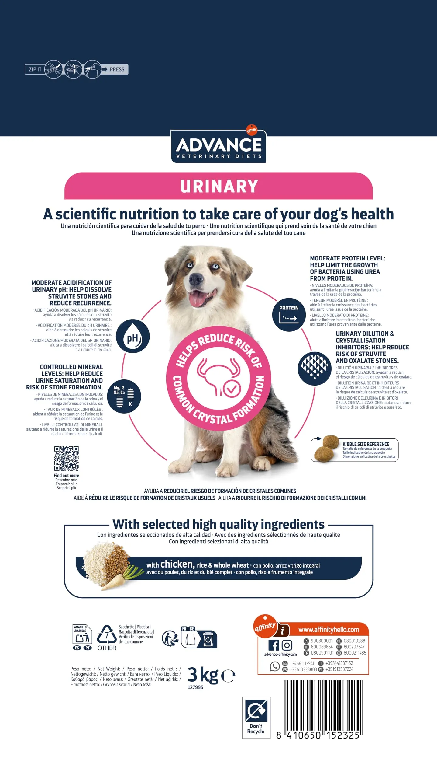 Affinity Advance Veterinary Diets Urinary Canine 12 kg - immagine 4