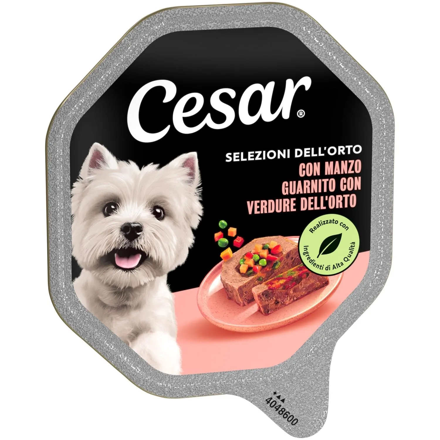 Cesar Selezioni dell’Orto Cibo Umido per Cani con Manzo e Cuore di Verdure dell’Orto, 14 Vaschette da 150 g, 2.1 kg - immagine 2
