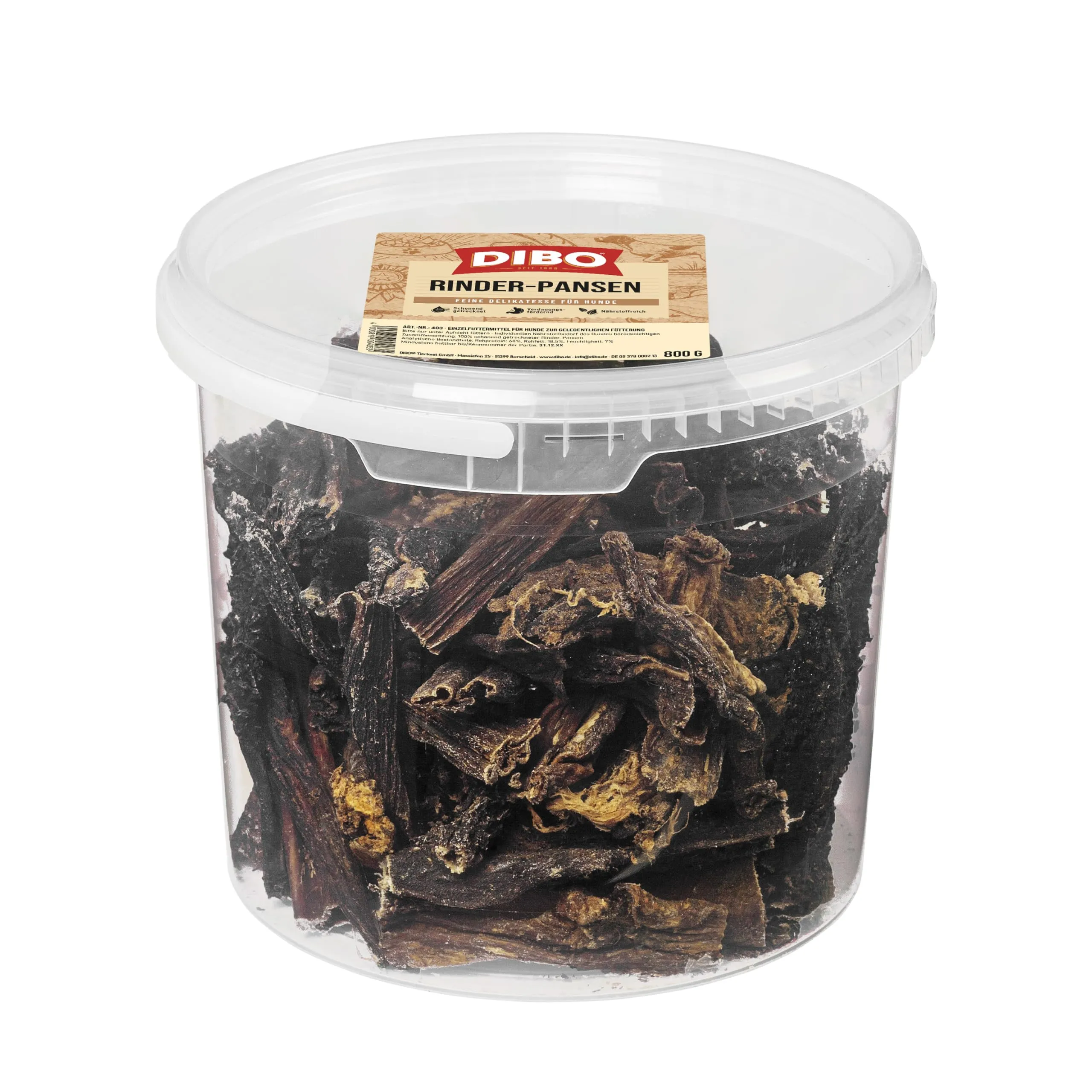 DIBO Pagine di manzo per cani, 800 g - immagine 2