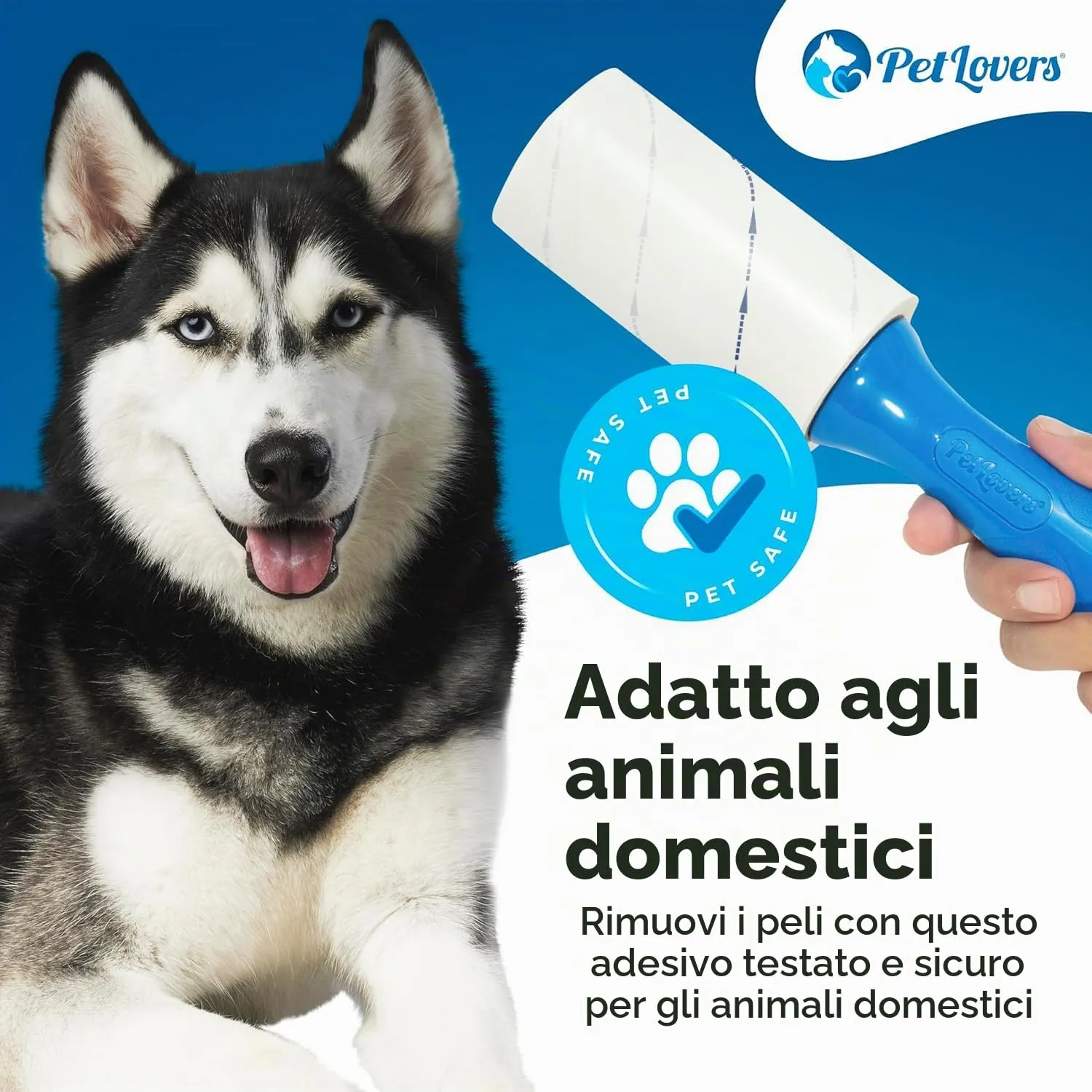 PetLovers Rullo per pelucchi, 450 fogli per peli di cani e gatti - immagine 4