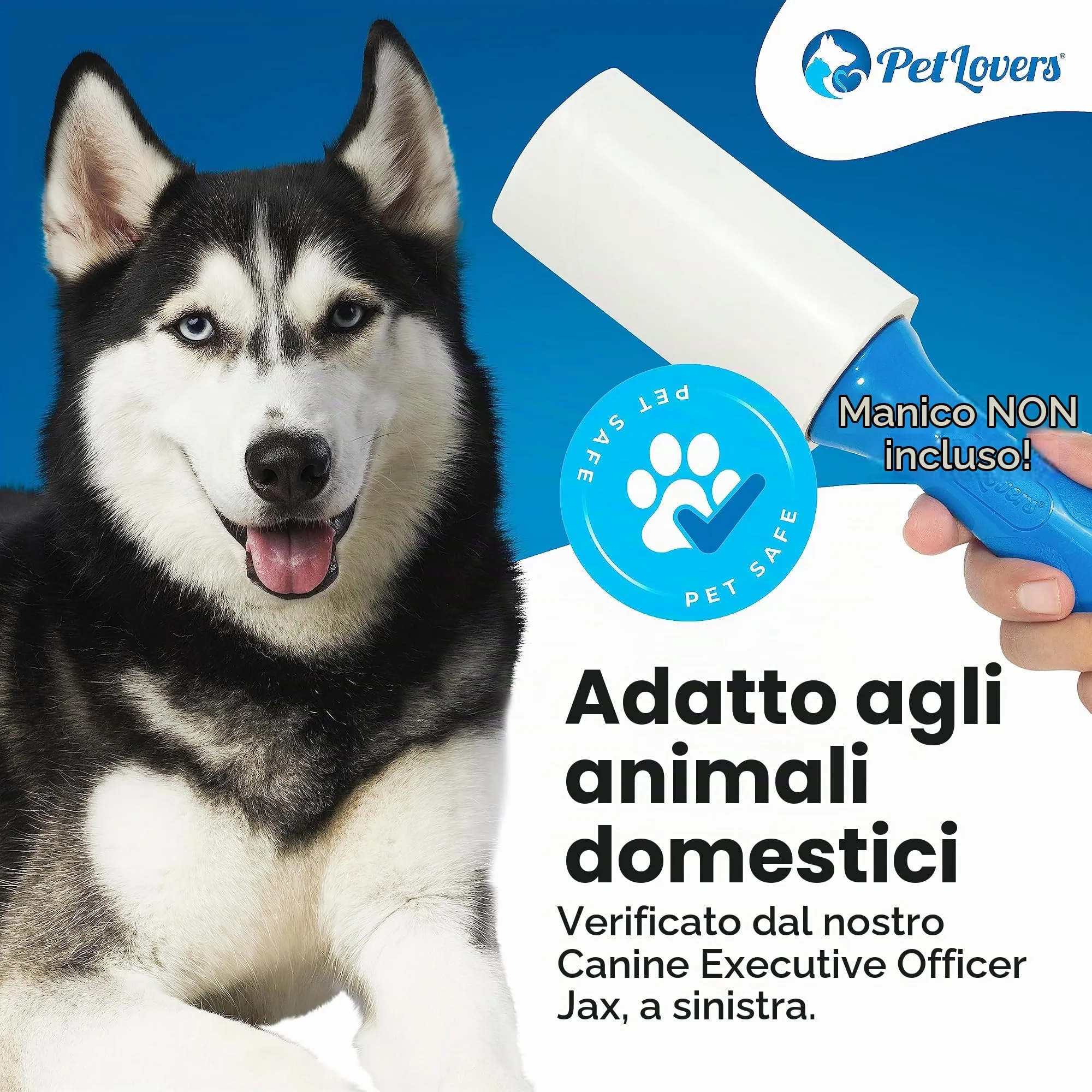 PetLovers Ricariche per Rullo Adesivo Depilatore per Animali Domestici, 6 Pezzi (540 Fogli) - immagine 6