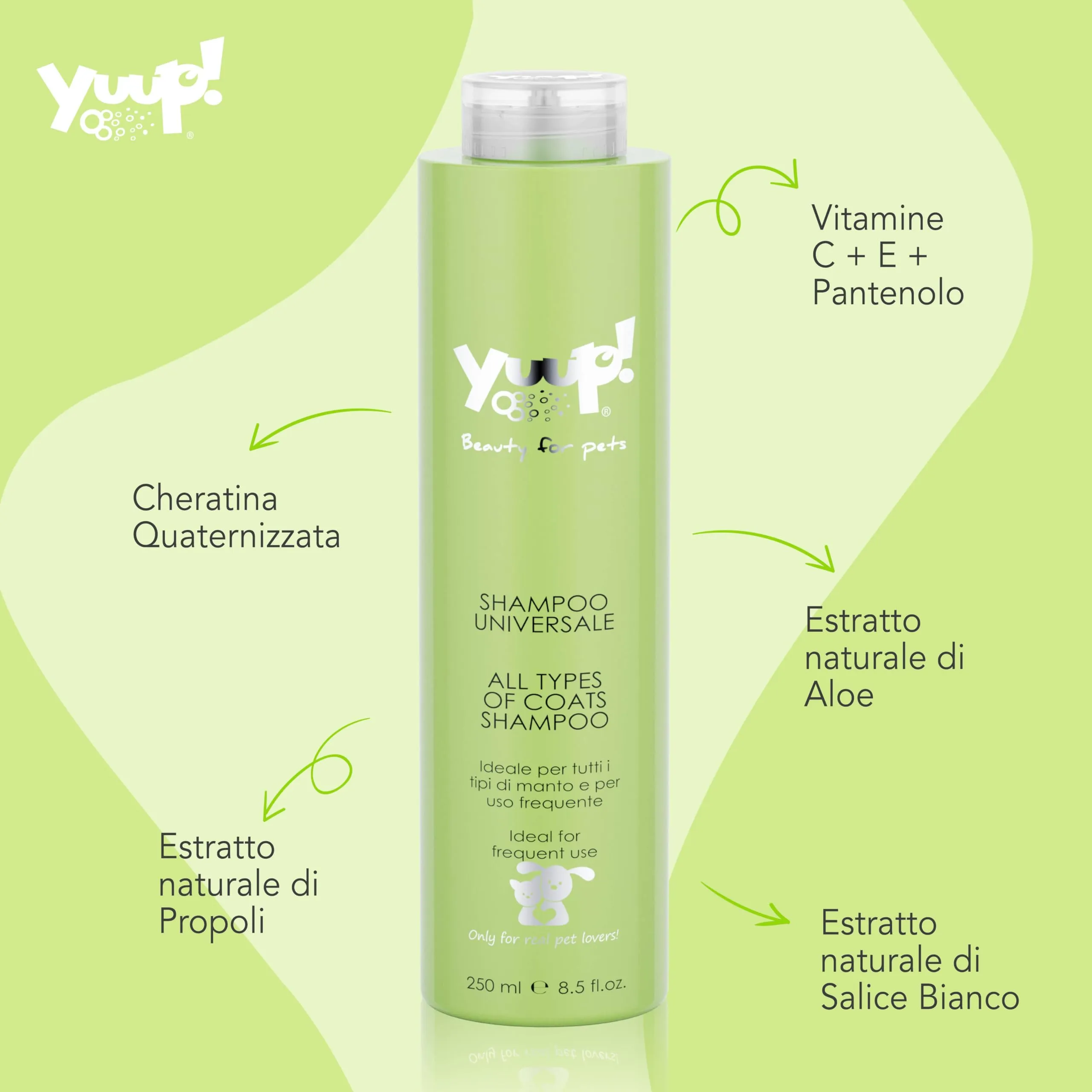 Yuup Shampoo Universale per Cani e Gatti, 500 ml - immagine 2