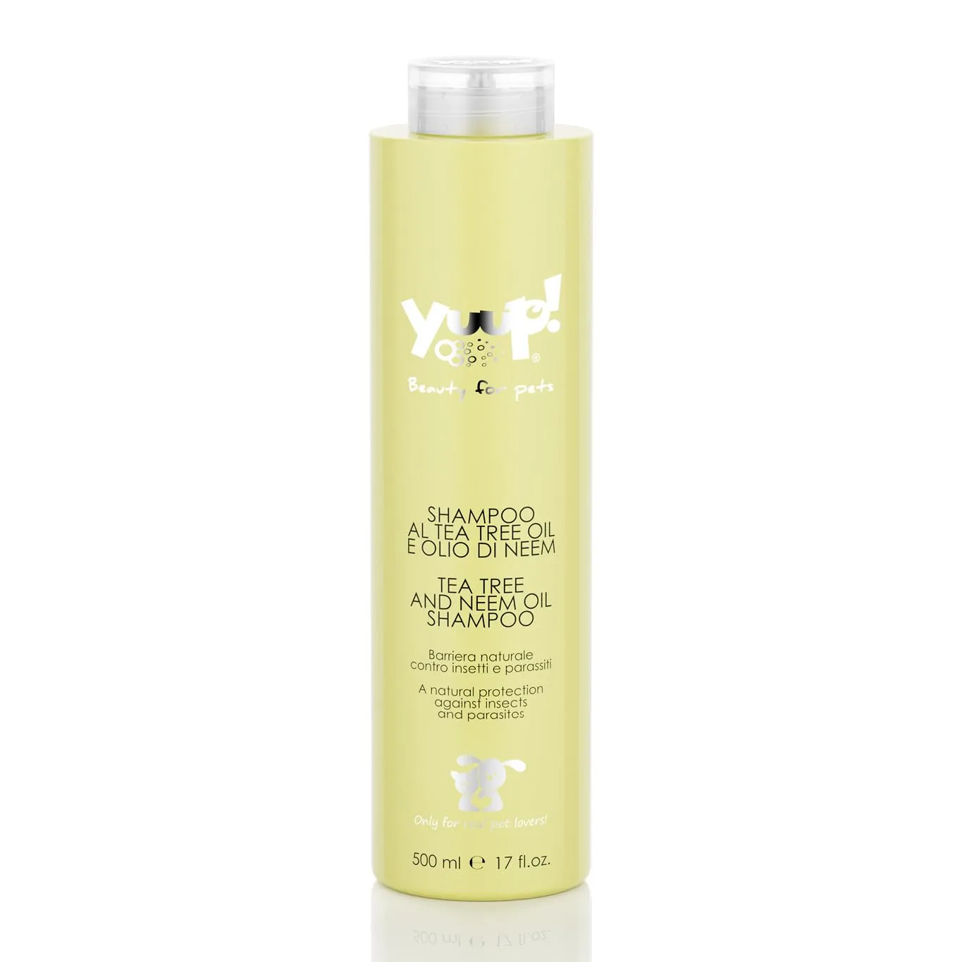 Yuup Shampoo per Cani e Gatti al Tea Tree Oil e Olio di Neem, 500 ml - immagine 1