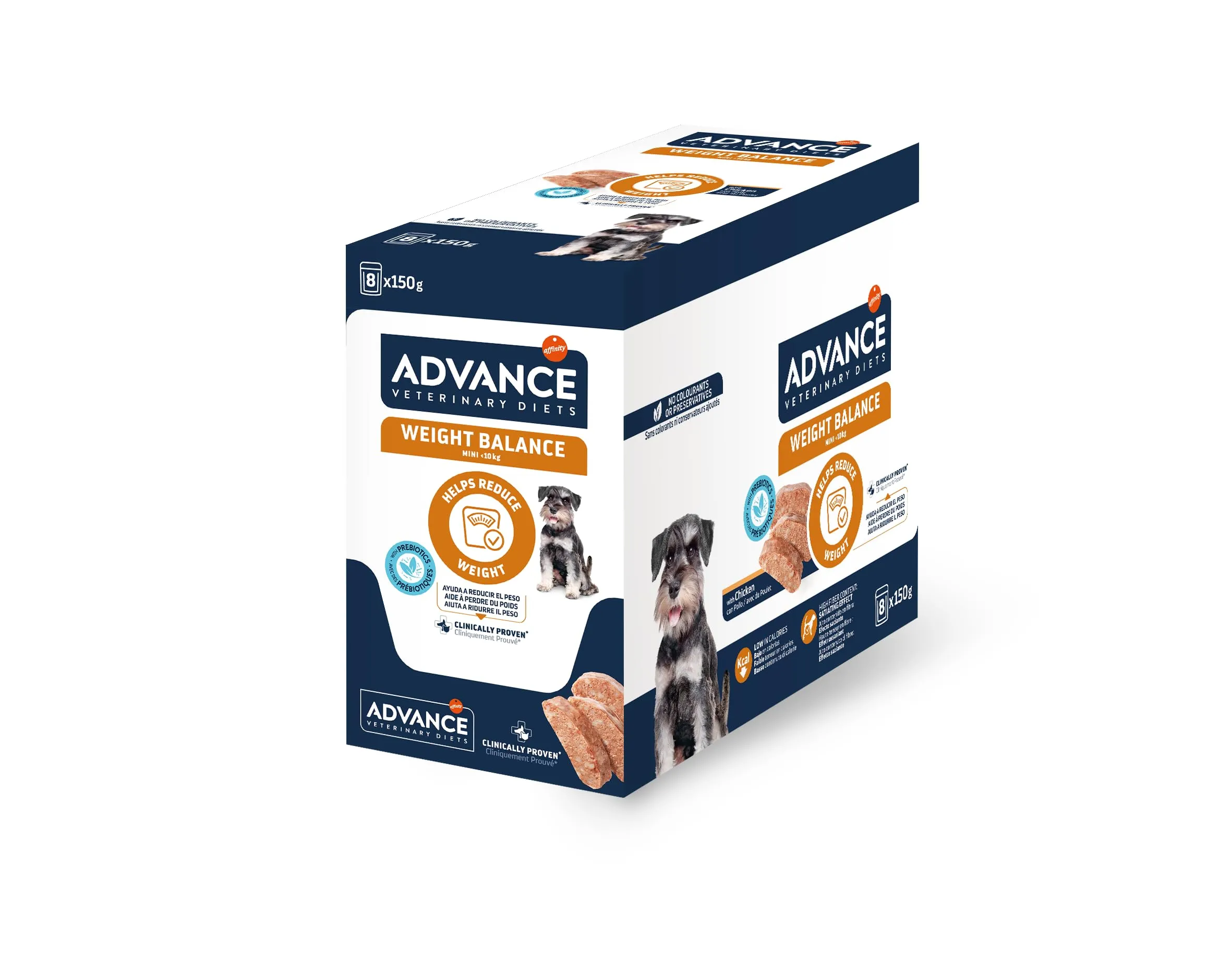 Advance Veterinary Diets Weight Balance Cibo Umido per Cani Multipack 8x150g - immagine 1