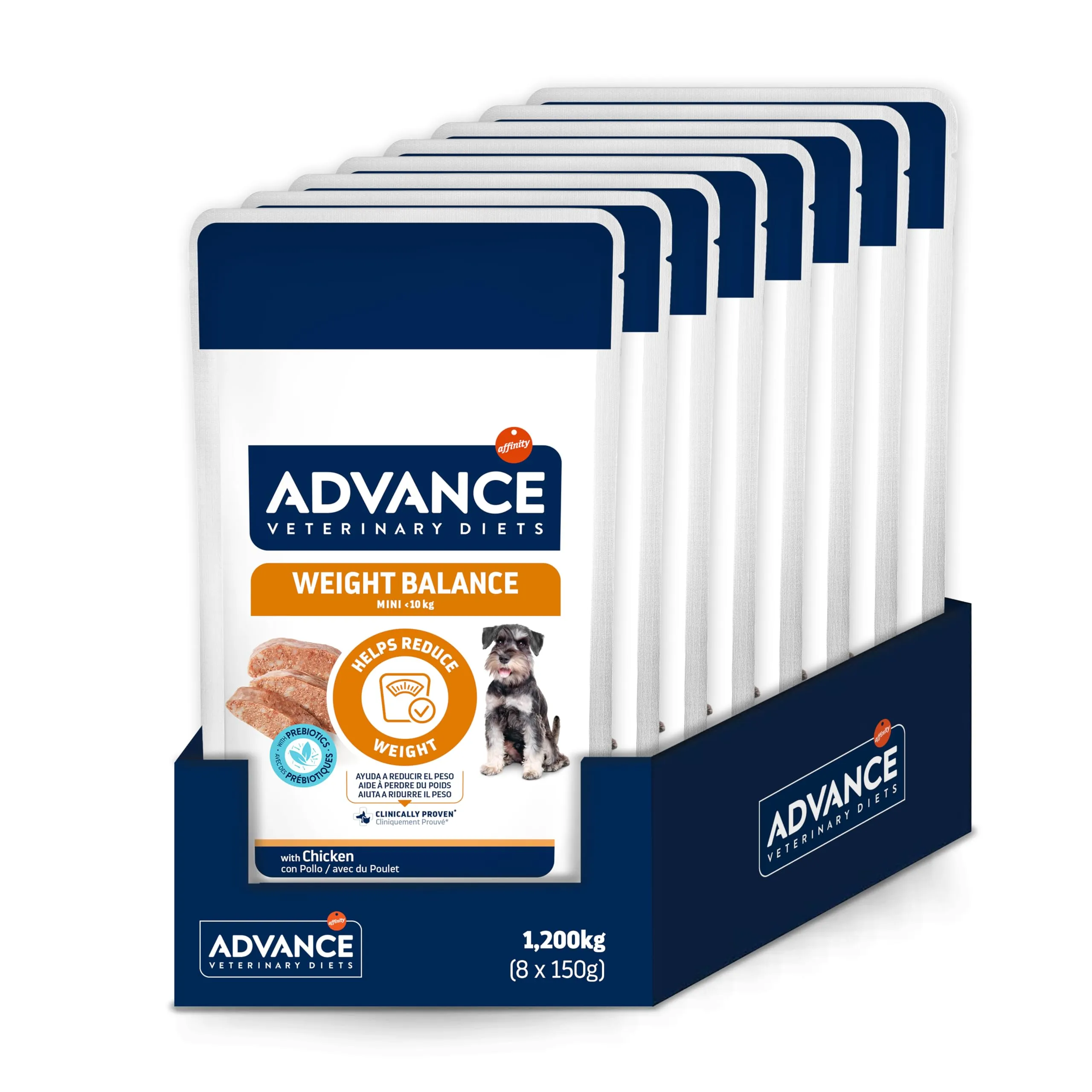 Advance Veterinary Diets Weight Balance Cibo Umido per Cani Multipack 8x150g - immagine 2