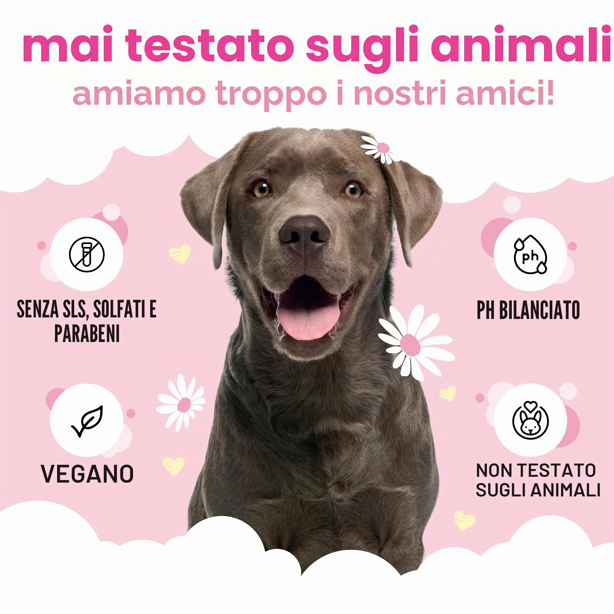 Buddycare Shampoo per Cani Baby Fresh, Detergente Profondo con Aloe Vera e B5 (500ml) - immagine 5