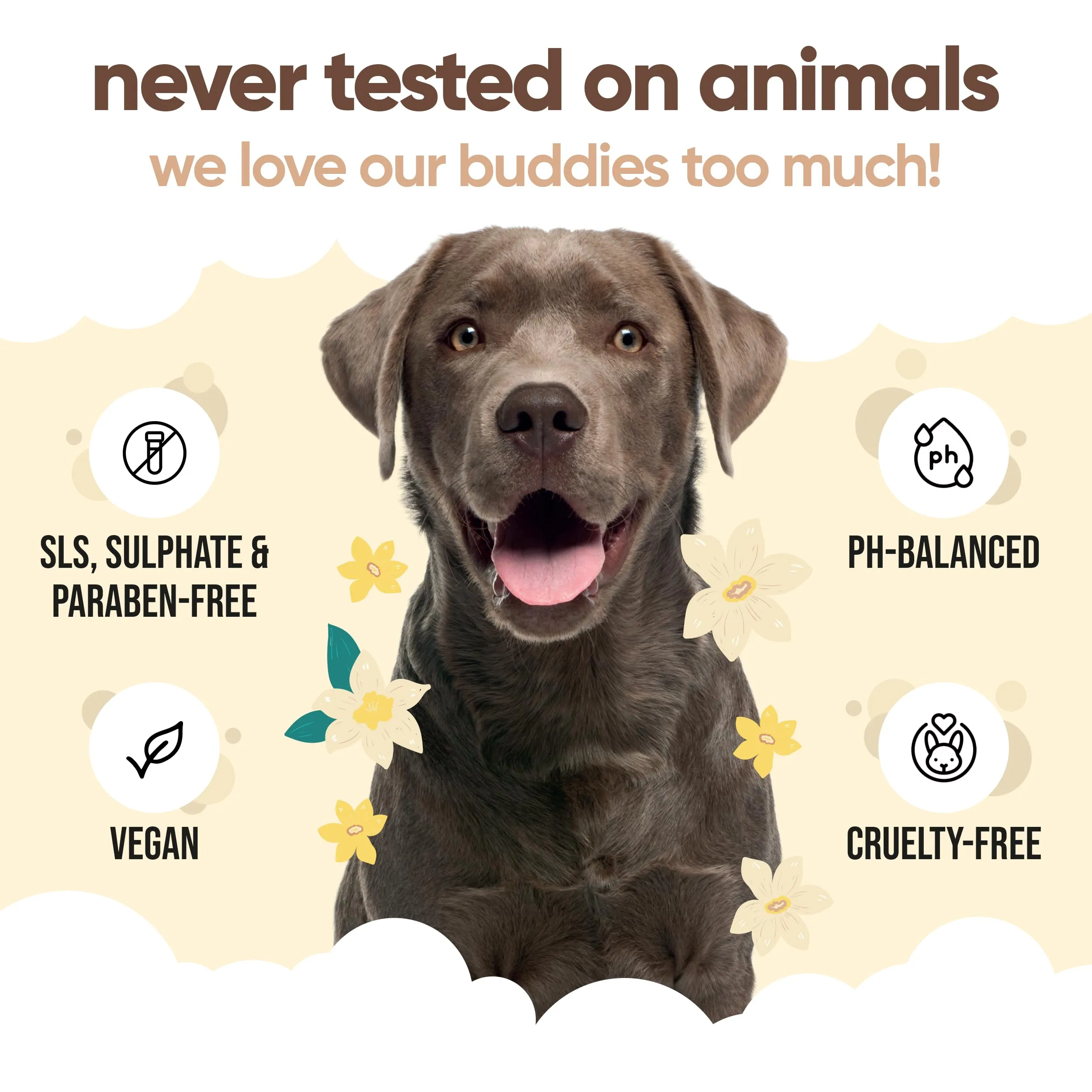Buddycare Shampoo per Cani alla Vaniglia e al Burro di Karité, Idratante con Aloe Vera e B5, 500 ml - immagine 5