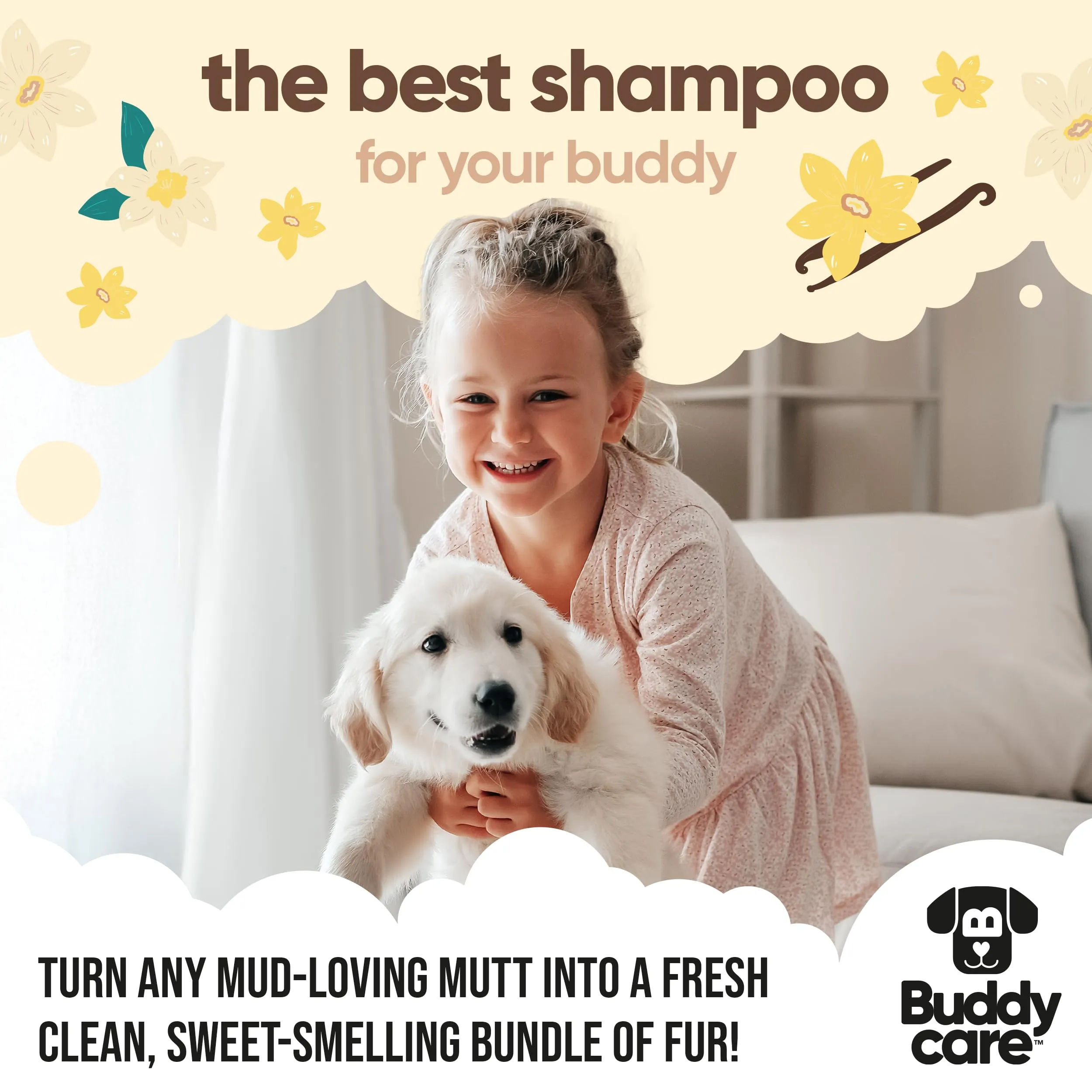 Buddycare Shampoo per Cani alla Vaniglia e al Burro di Karité, Idratante con Aloe Vera e B5, 500 ml - immagine 7