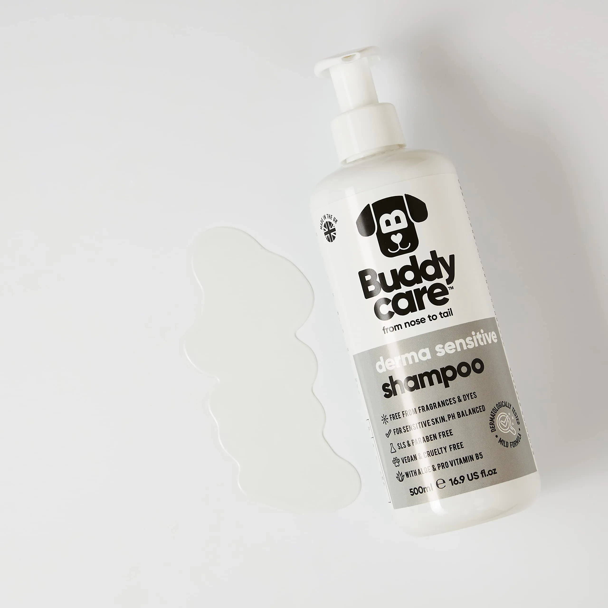 Buddycare Shampoo per cani Derma Sensitive con Aloe Vera e Pro Vitamina B5, 500 ml - immagine 8
