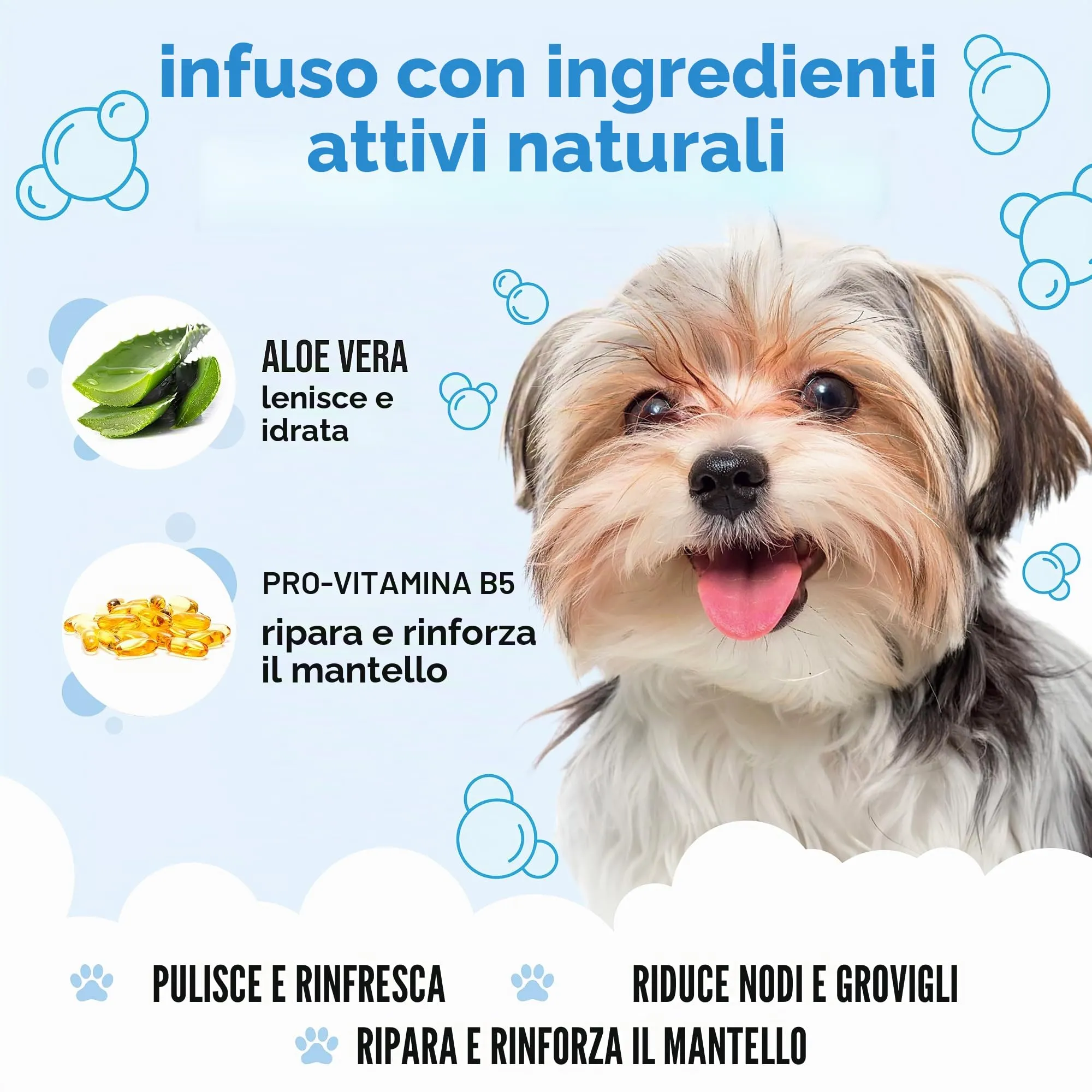 Buddycare Shampoo per cani Bubblegum con Aloe Vera e Pro Vitamina B5, 5L - immagine 3