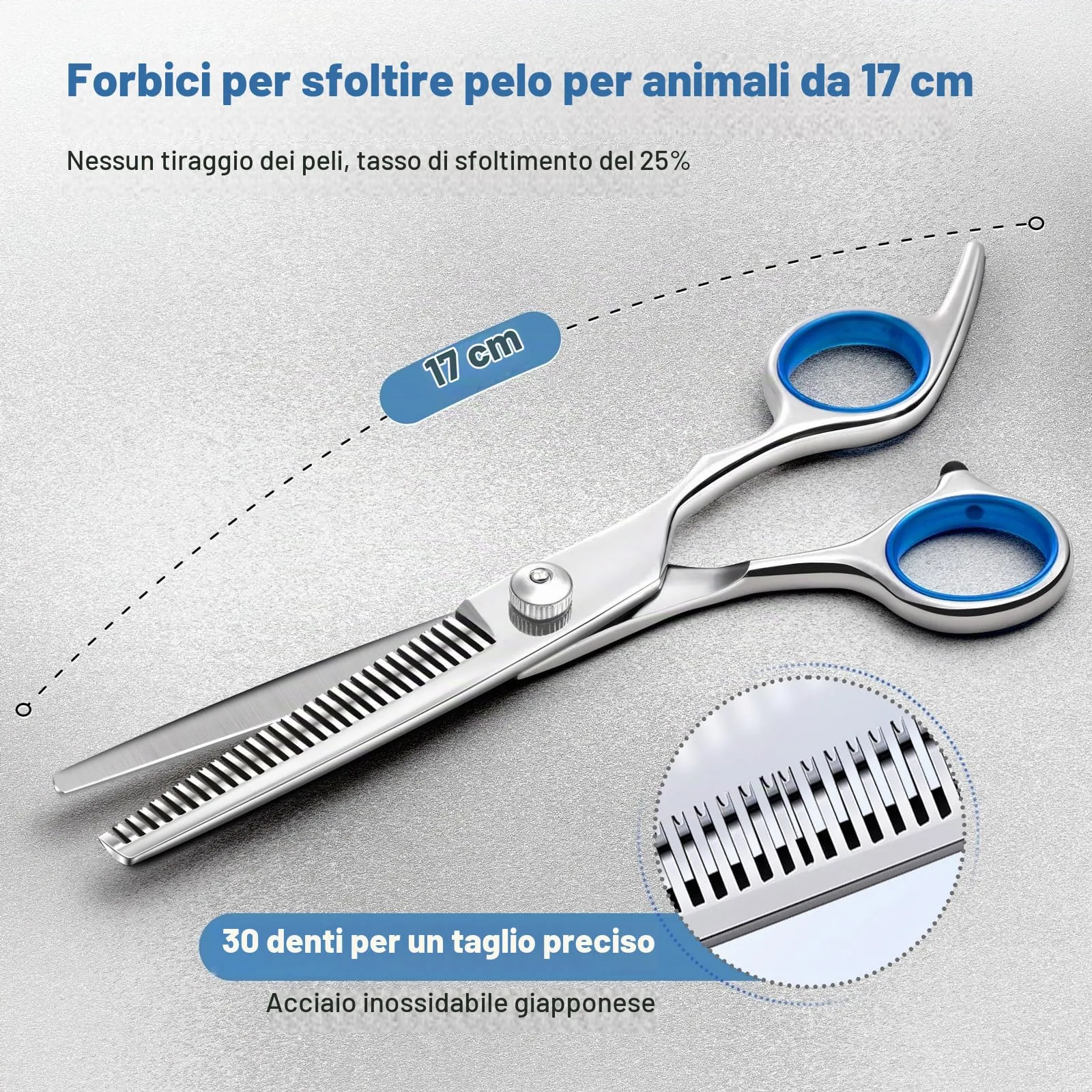 Gimars Professional Dog Grooming Scissors Set 6-in-1, 4CR Stainless Steel with Titanium Coating and Safety Round Tips - immagine 6