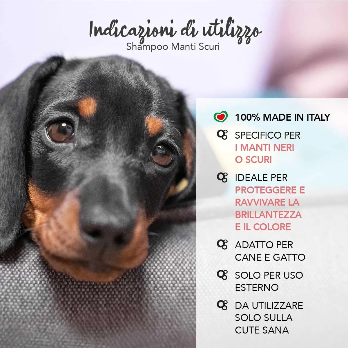 Yuup Shampoo per Cani e Gatti Manti Scuri, 500 ml - immagine 4