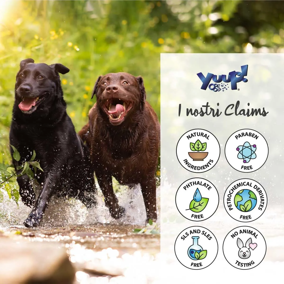 Yuup Shampoo per Cani e Gatti Manti Scuri, 500 ml - immagine 5